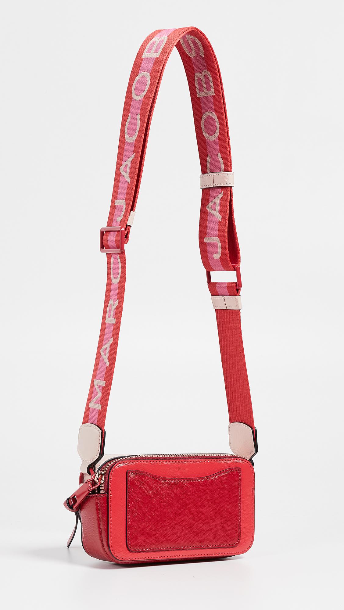 Marc Jacobs Snapshot Saffiano Leather Camera Bag in Red - Lyst