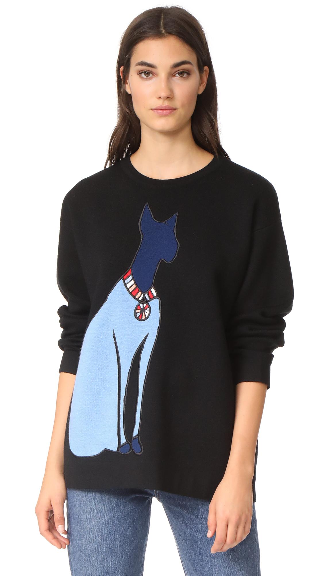 Lyst - Jason Wu Embroidered Sweater in Black
