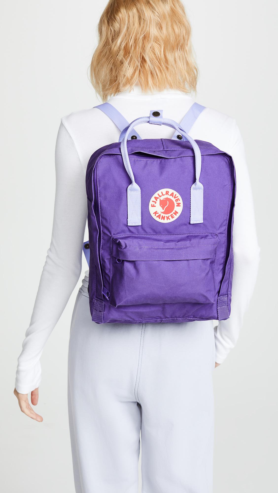 fjallraven backpack purple