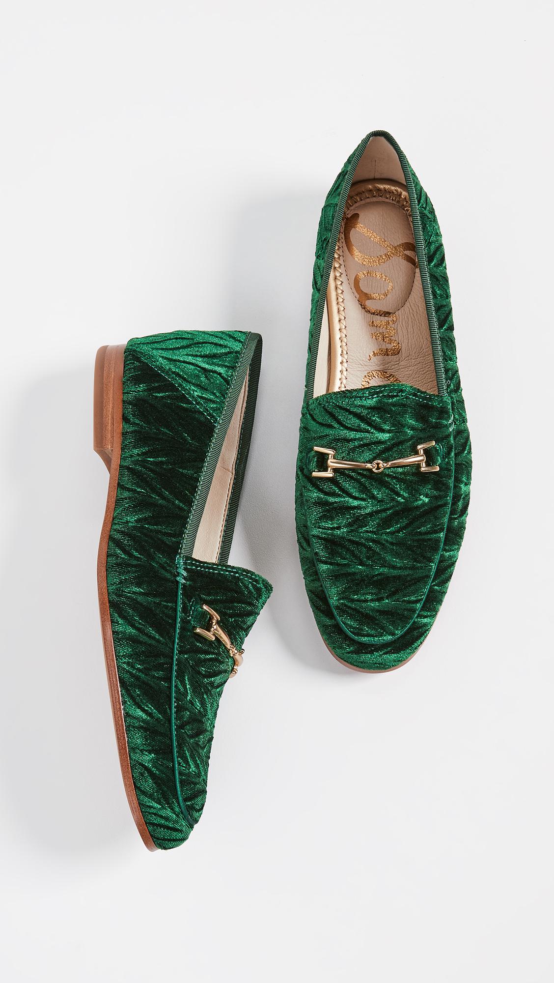 emerald green loafers