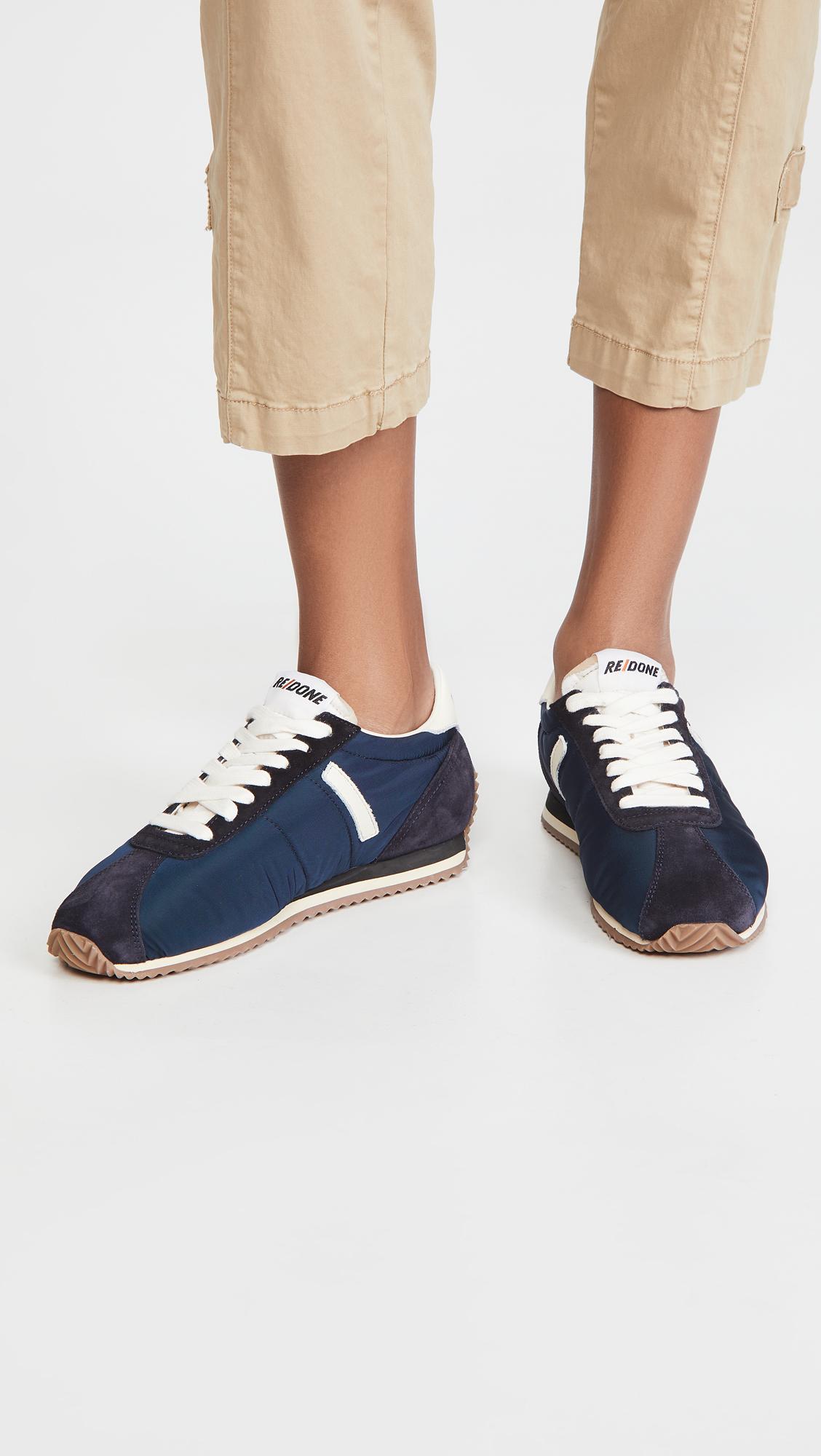 RE/DONE 70s Runner Sneakers in Blue | Lyst