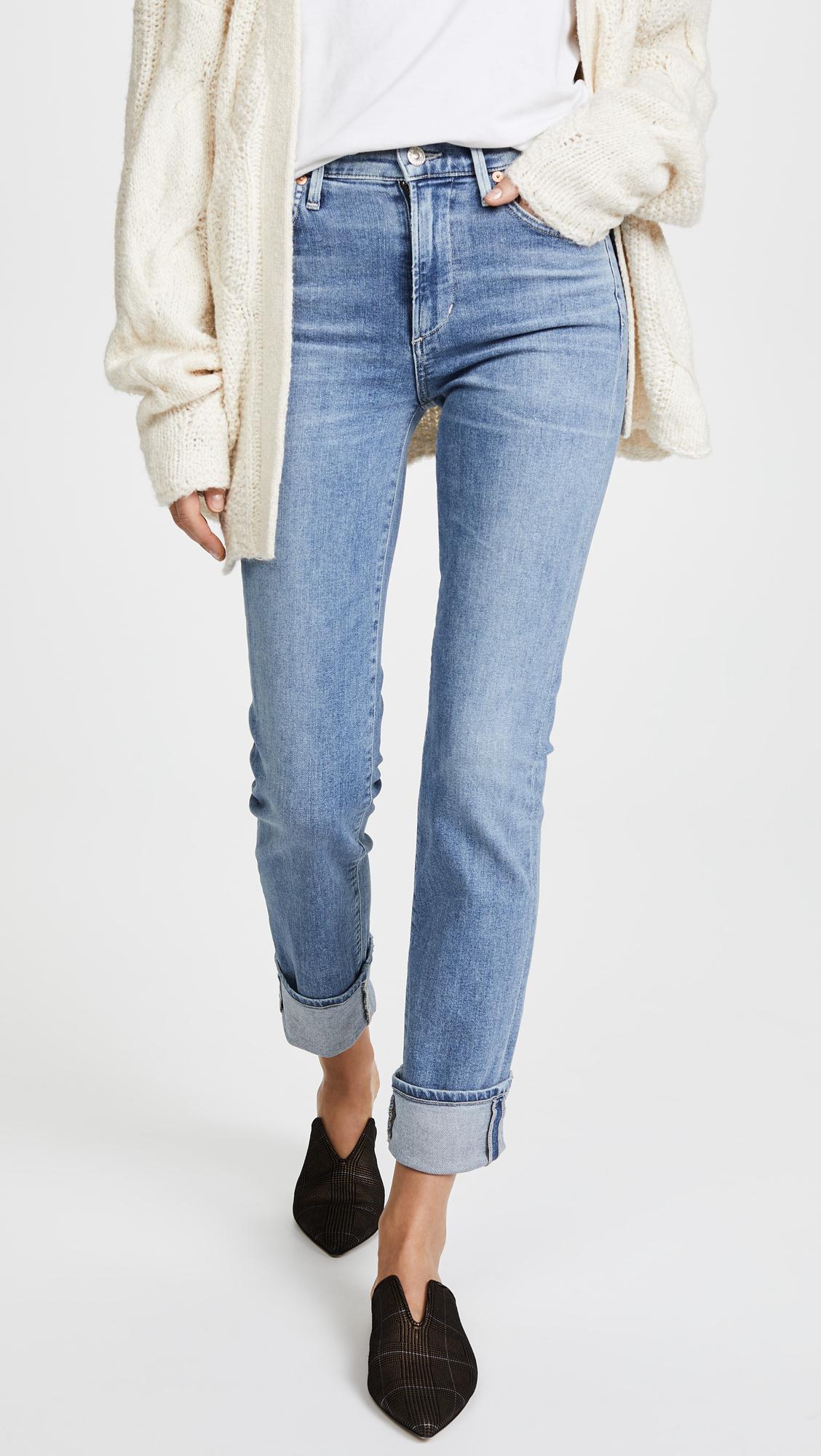 High rise hotsell cigarette jeans