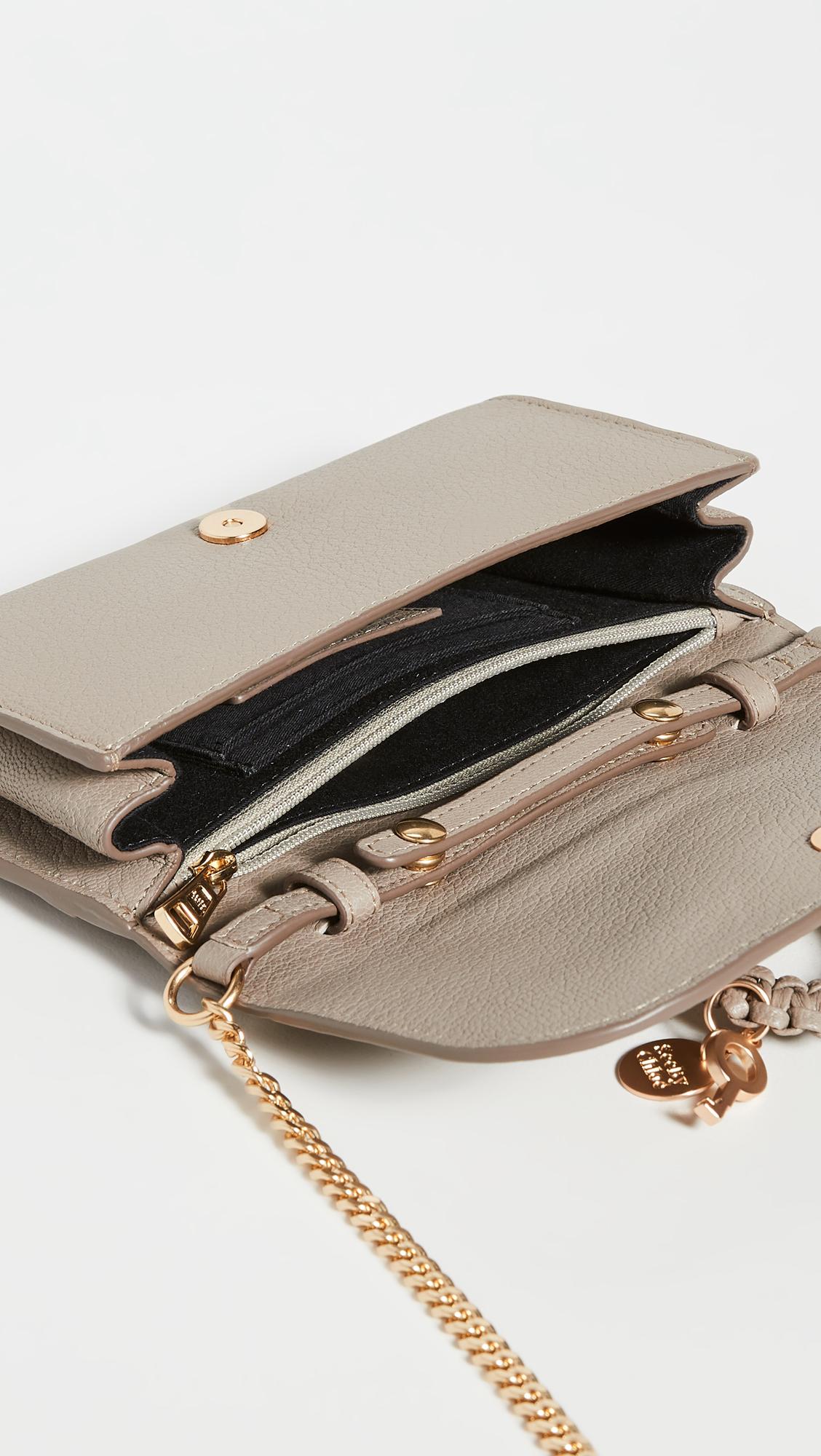 See By Chloé Hana Chain Wallet in Gray | Lyst