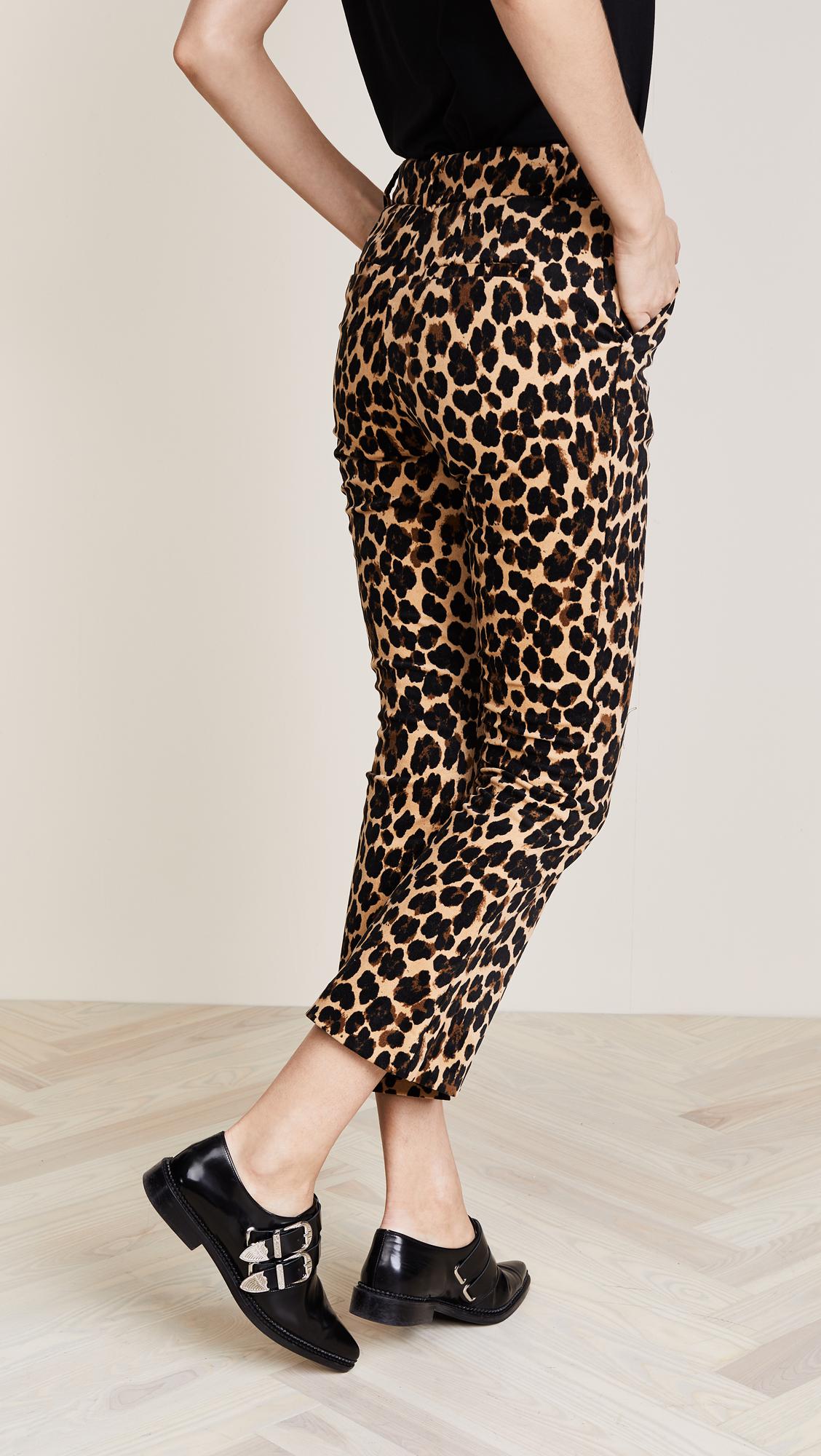 flare cheetah pants