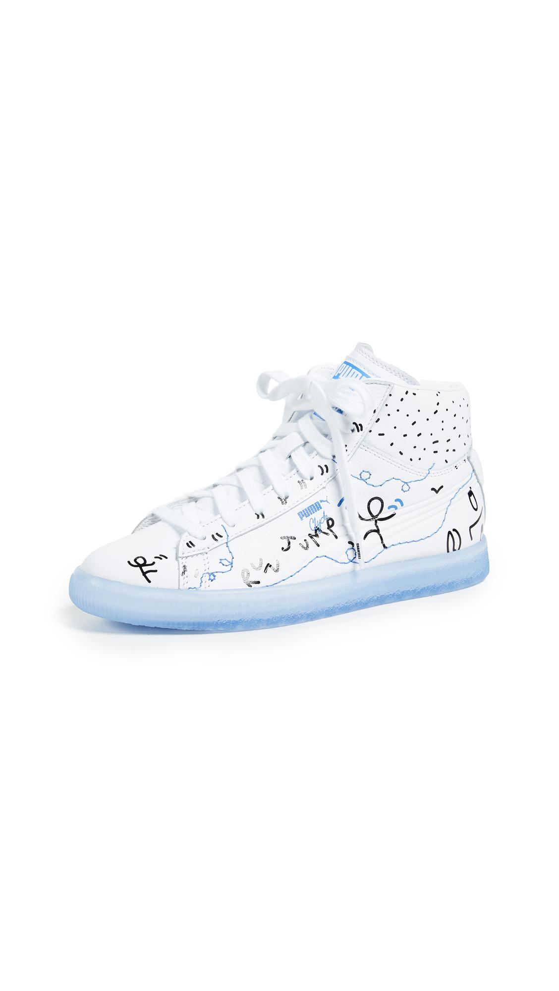 puma x shantell martin clyde mid sneakers