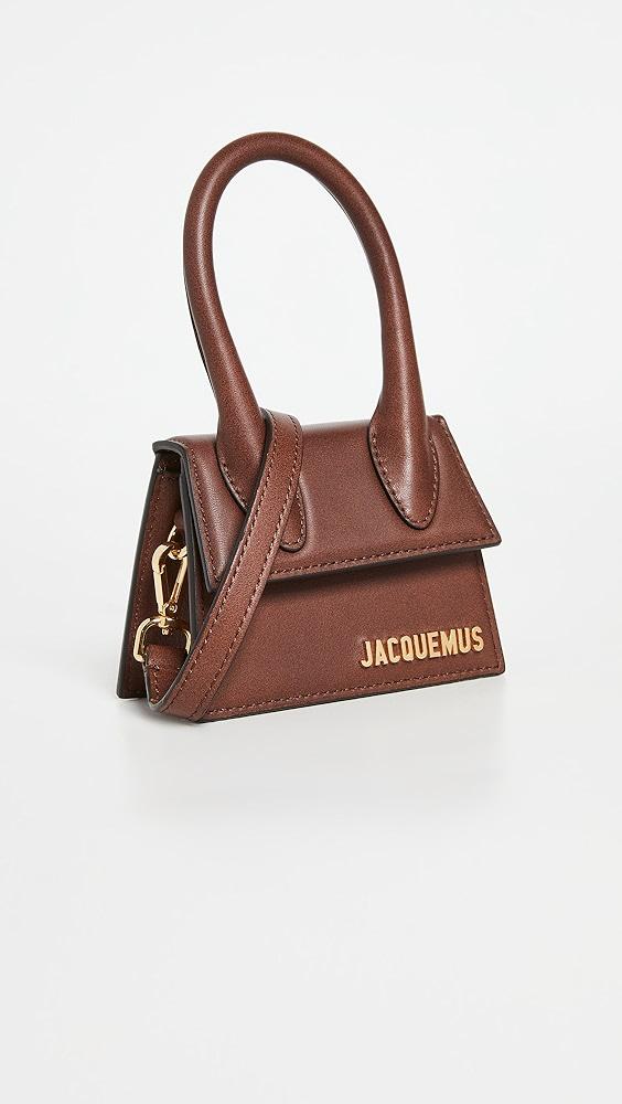 Brown Jacquemus Patent Le Chiquito Mini Bag Satchel – Designer Revival