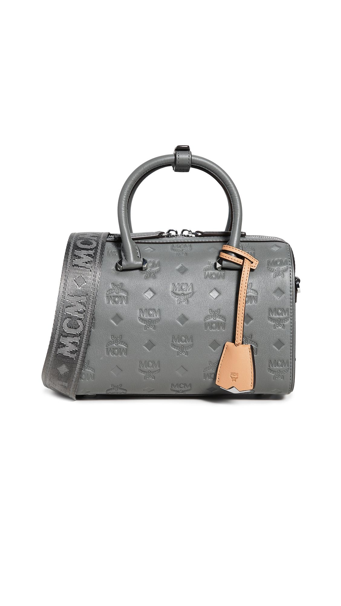MCM Monogram Leather Essential Boston Bag (SHF-23875) – LuxeDH