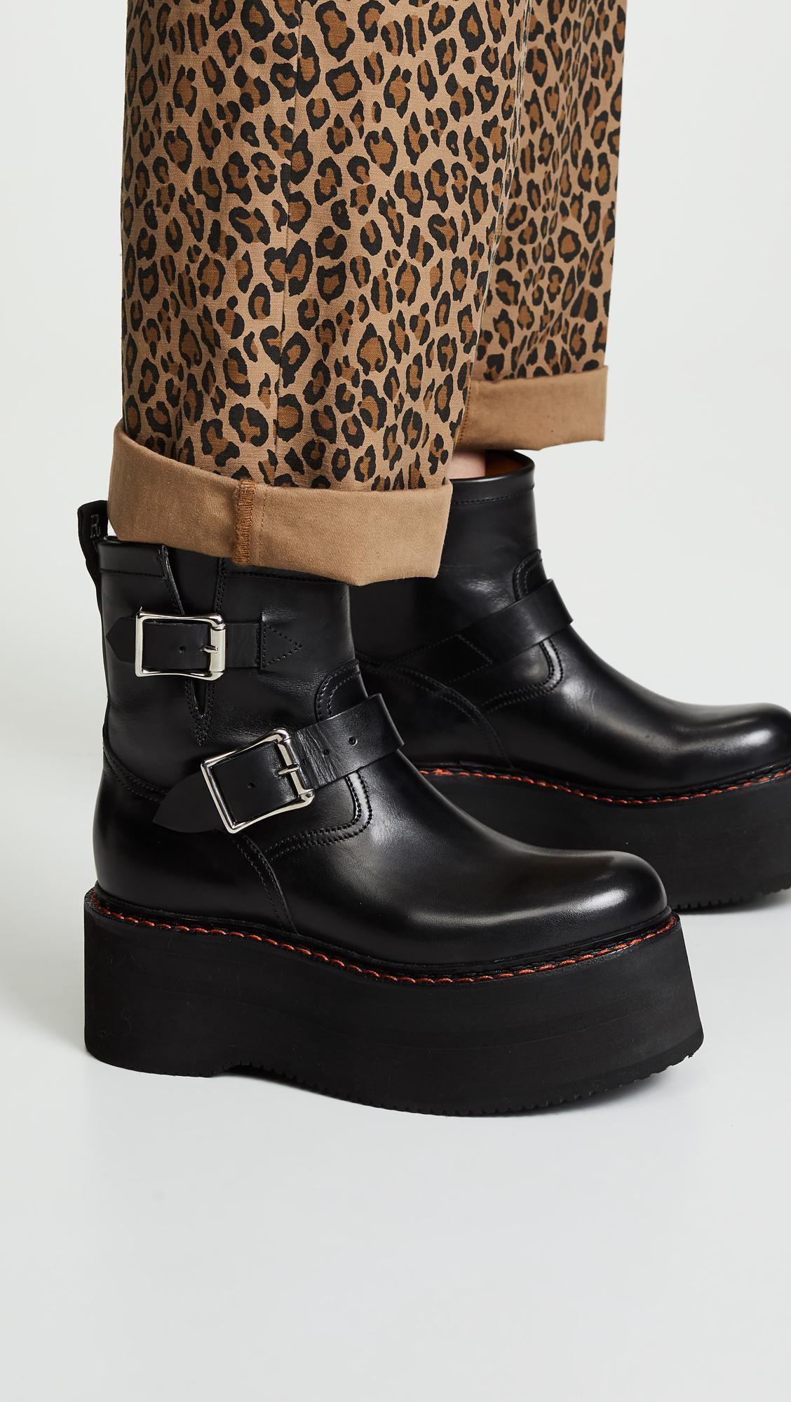 r13 double stack boots