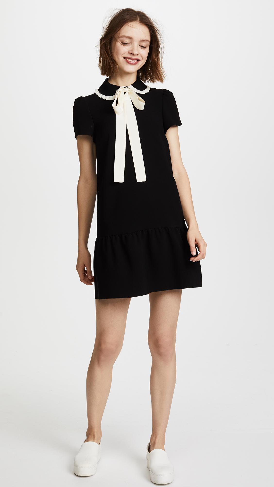 red valentino collar dress