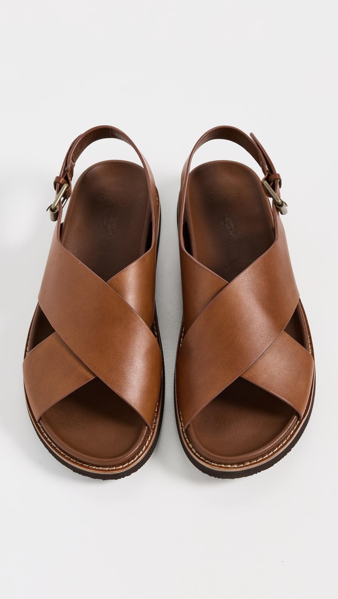 【Polo Ralph Lauren】 Zaneレザースリングバックサンダル Zane Leather Sandal