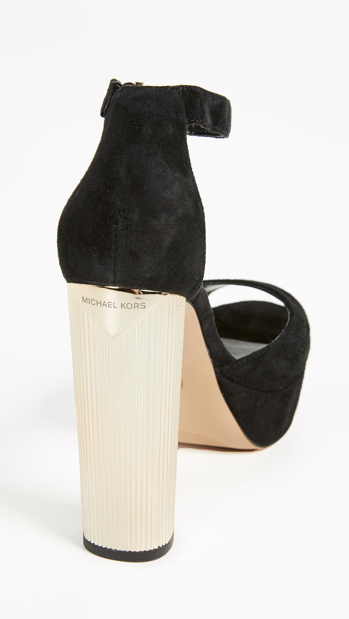 MICHAEL Michael Kors Women's Paloma Platform Sandals in Black | Lyst