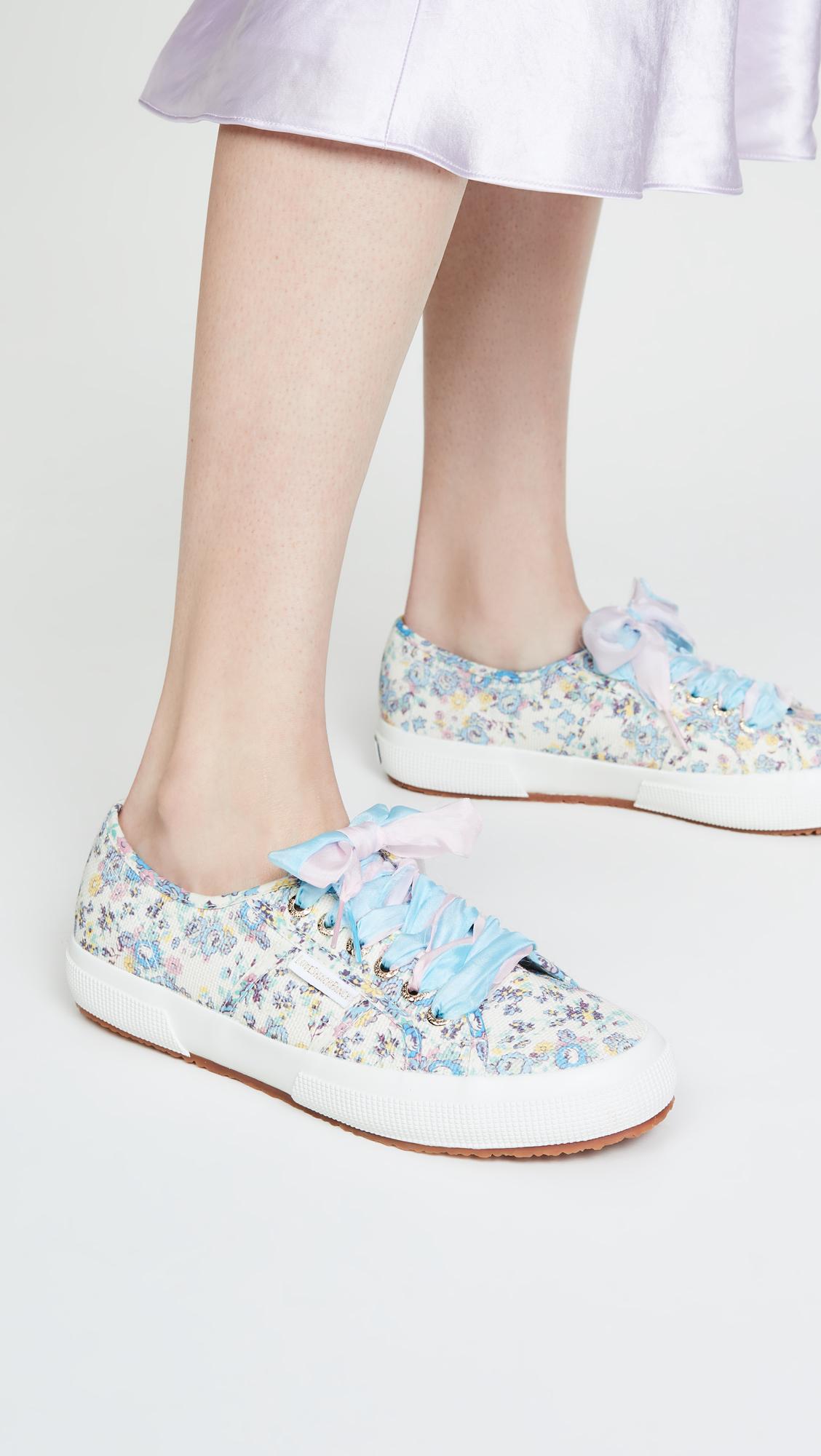 floral superga sneakers