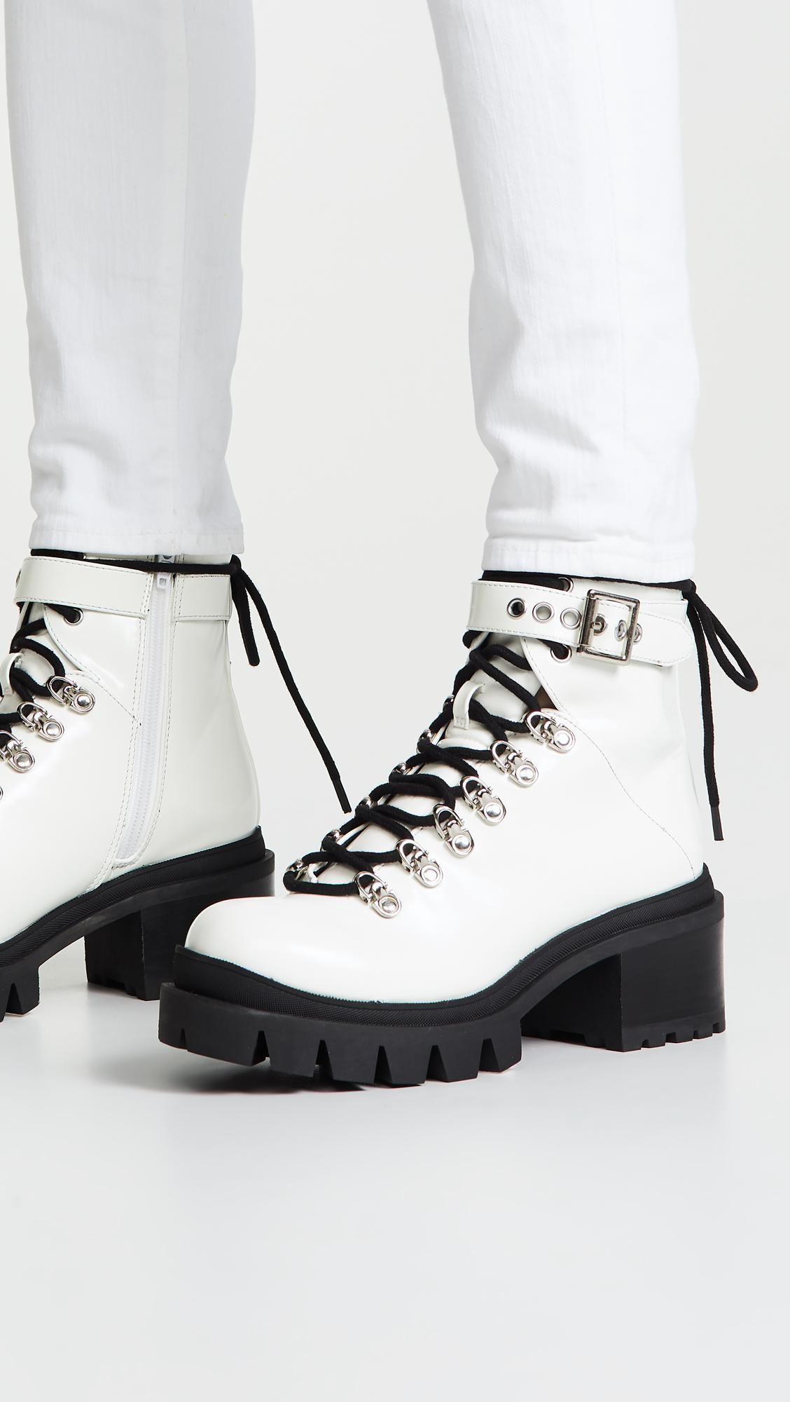 Jeffrey campbell white combat boots Clearance