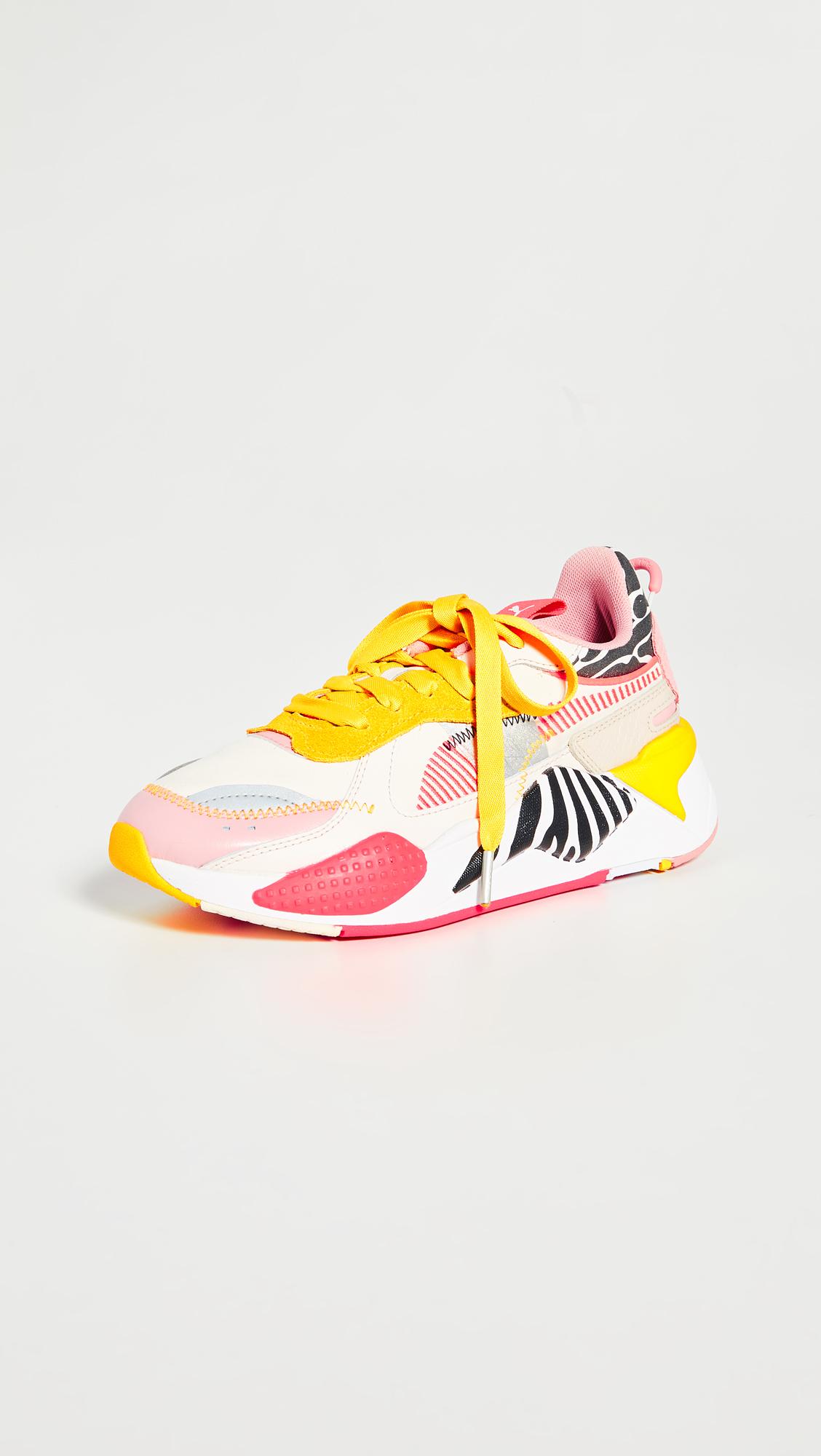 PUMA Leather Rs-x Unexpected Mixes Sneakers in Pink | Lyst