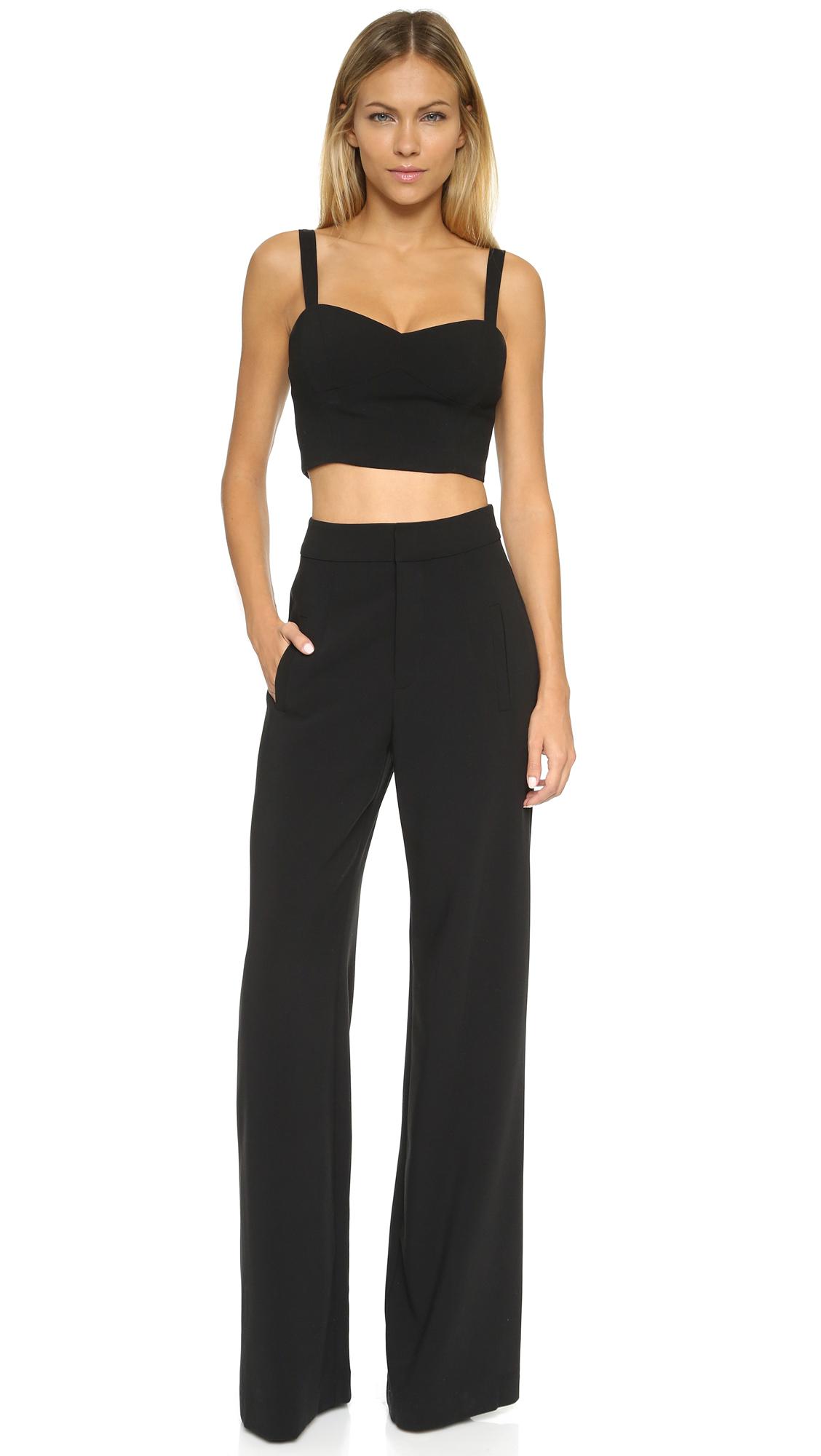 2 piece black jumpsuit