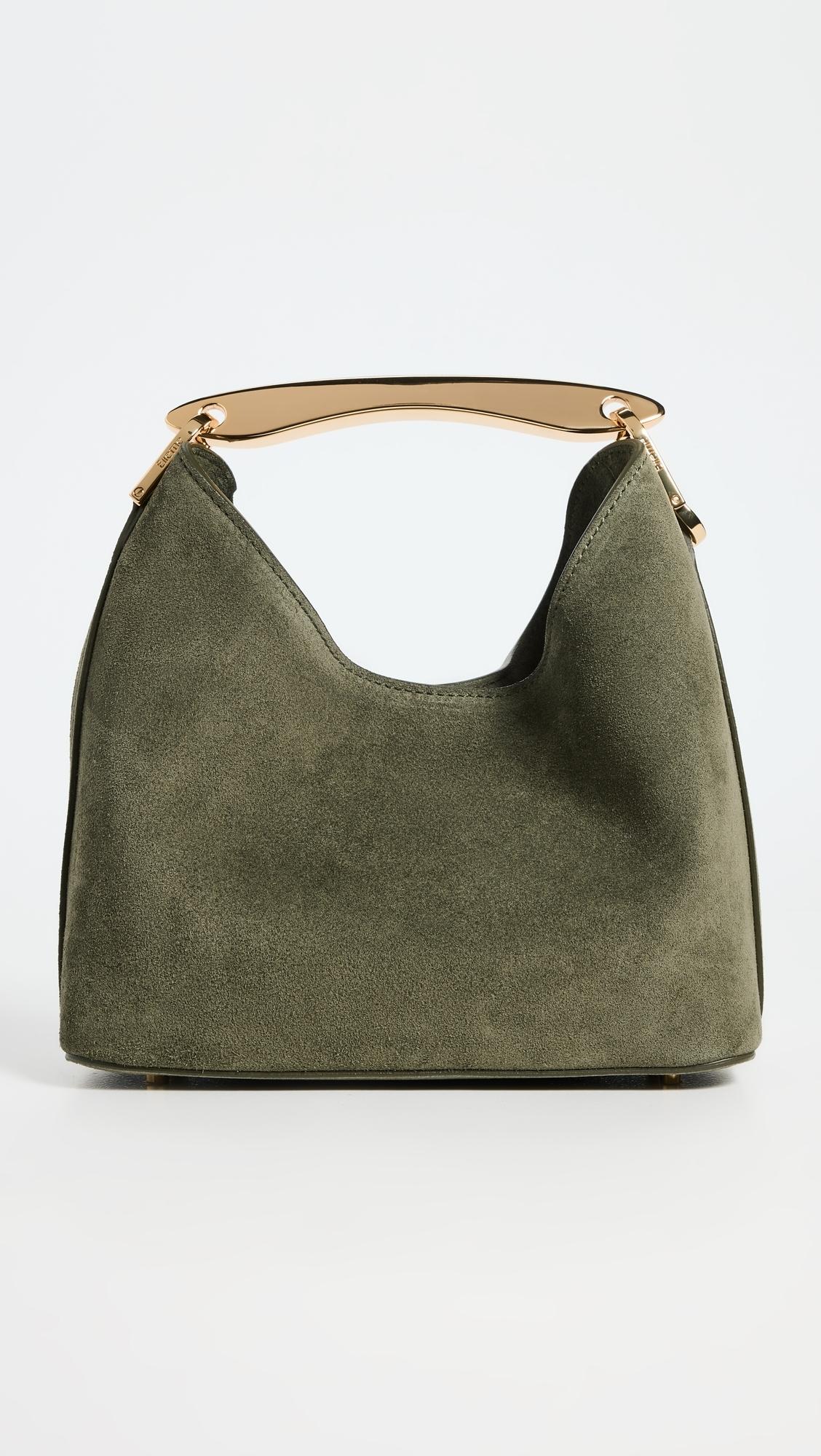 【Elleme】Boomerang Small Suede Bag Small Boomerang Suede Brownie - Minimalist Suede Bag