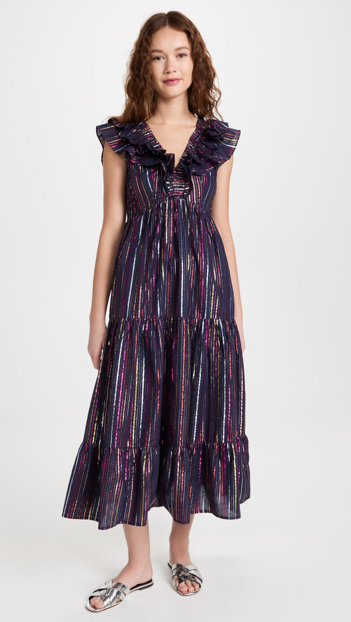 Roberta Roller Rabbit Rainbow Metallic Ondine Dress in Purple Lyst