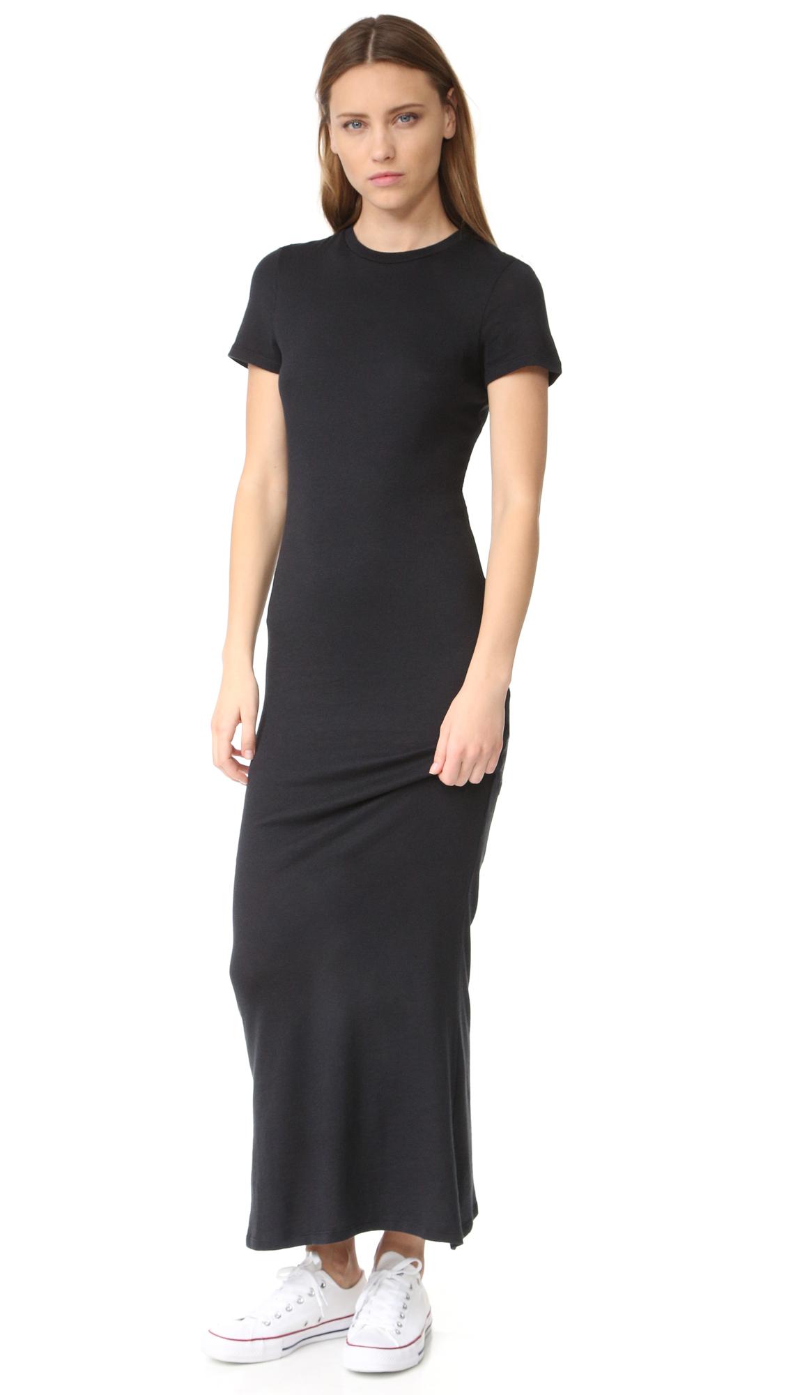 Zoe Karssen Cotton T-shirt Maxi Dress in Black - Lyst