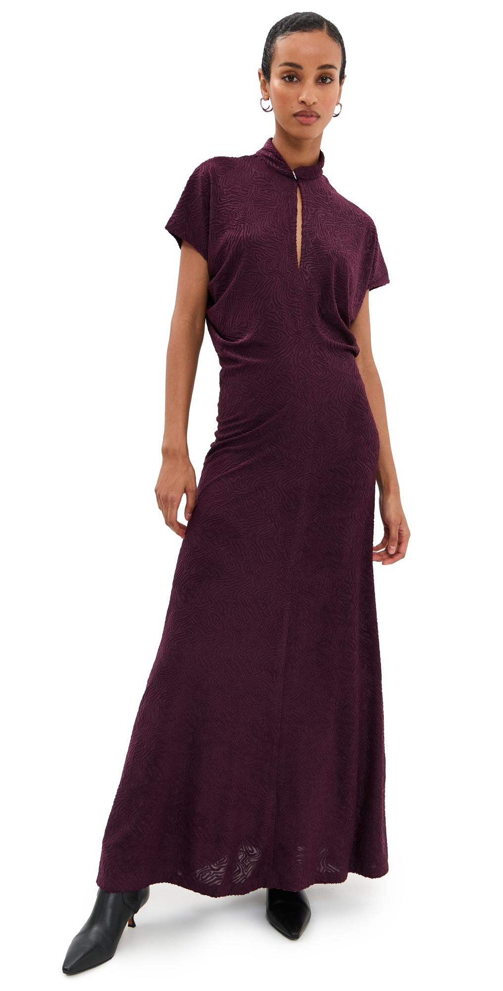 sabina musayev purple dress Printed Mini Dress