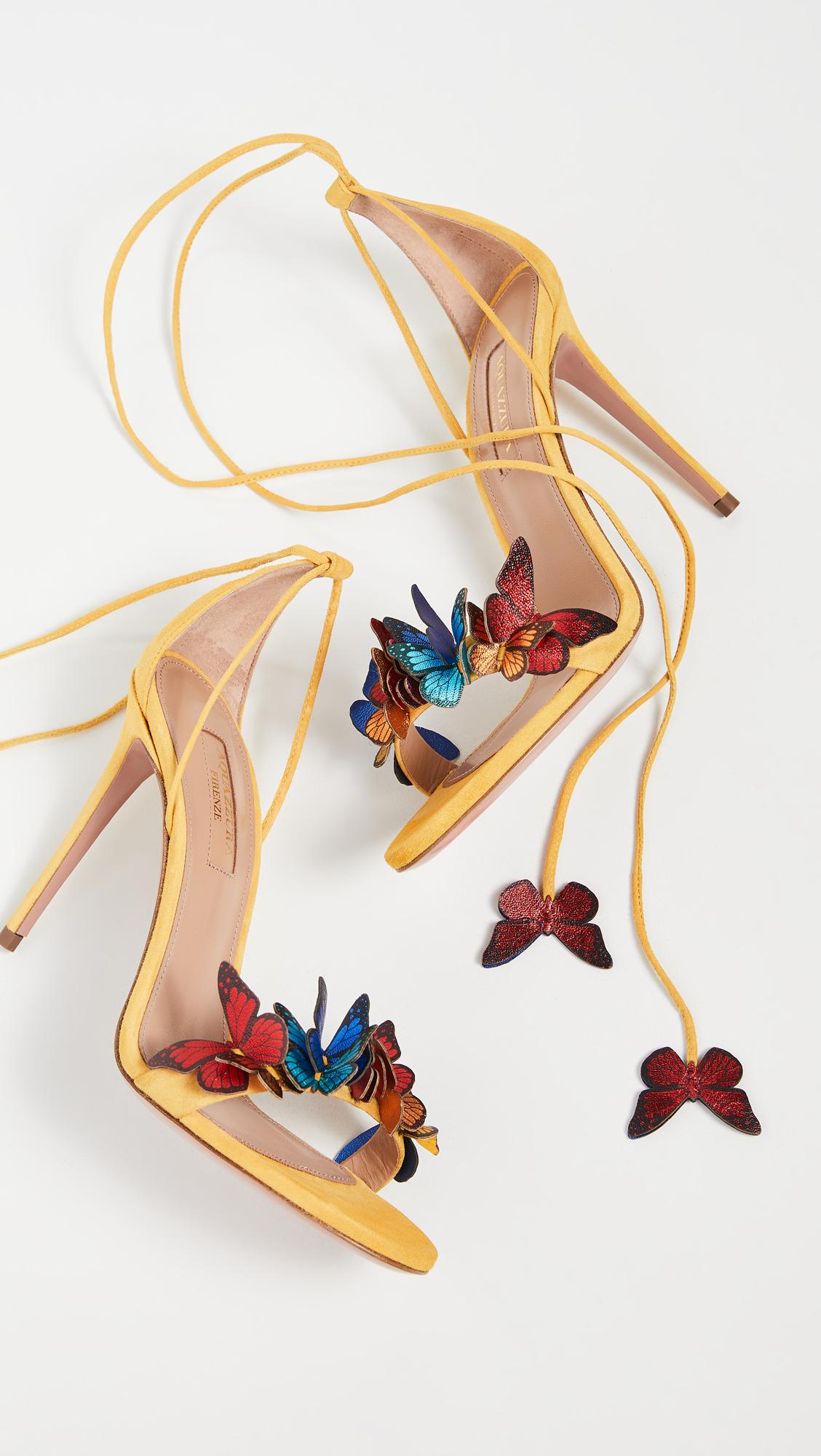 Aquazzura 105mm Papillon Sandals Lyst