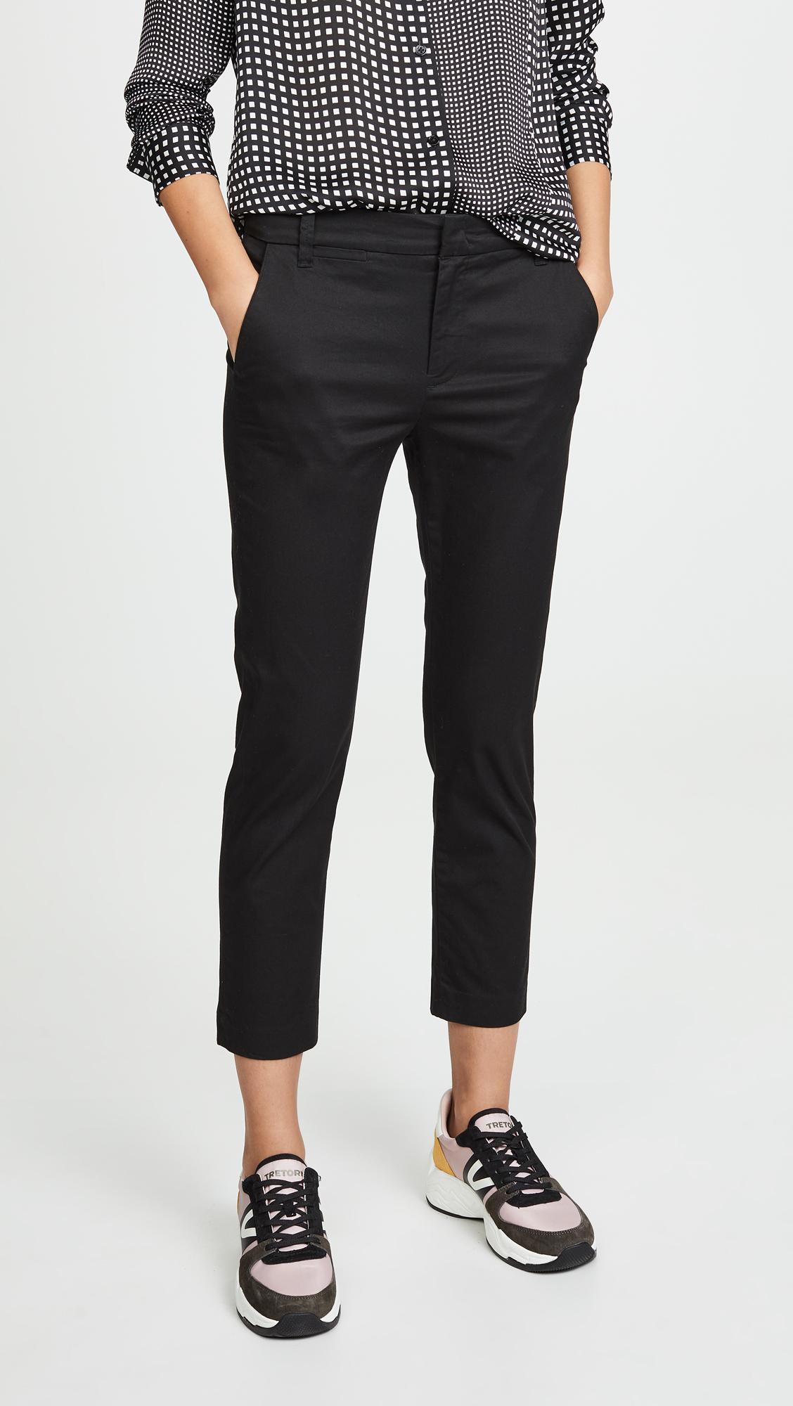 Vince Cotton Coin Pocket Chino Pants in Black - Lyst