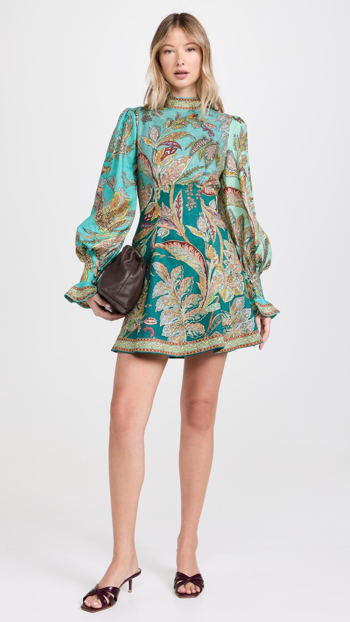 ALMAIS Franca Mini Dress in Blue | Lyst