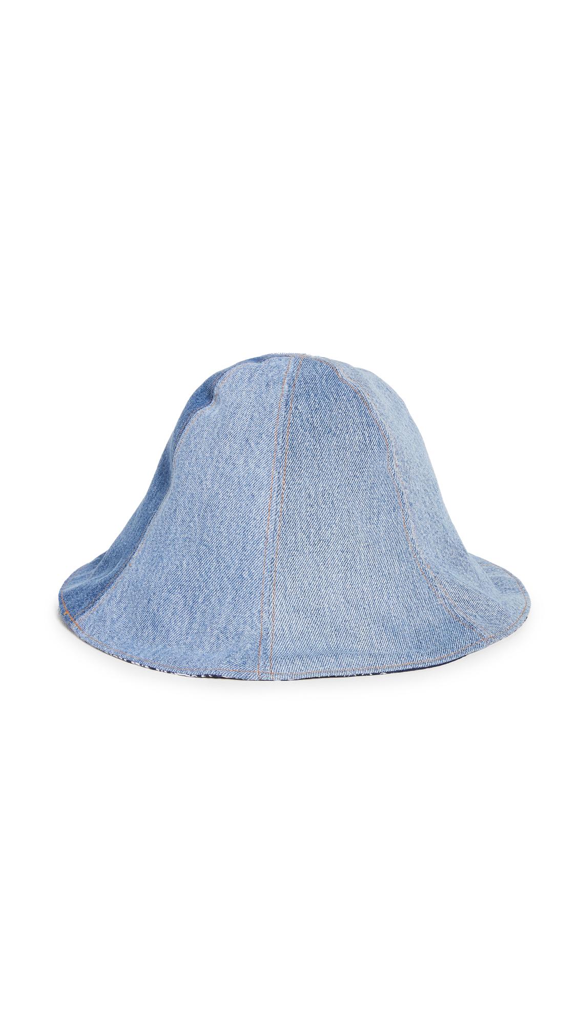 RE/DONE Denim 70s Reversible Tulip Hat 