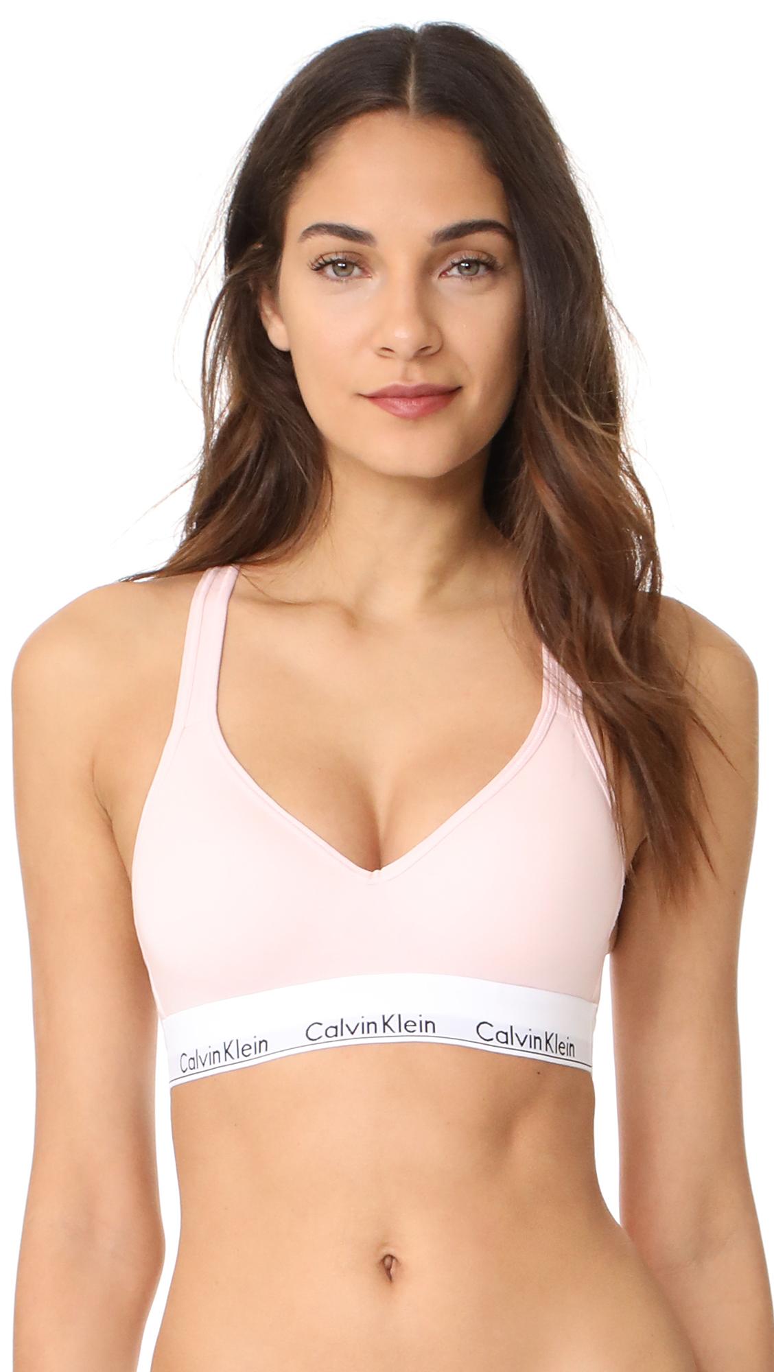 Calvin Klein Modern Cotton Lightly Lined Bralette - Save 57% - Lyst