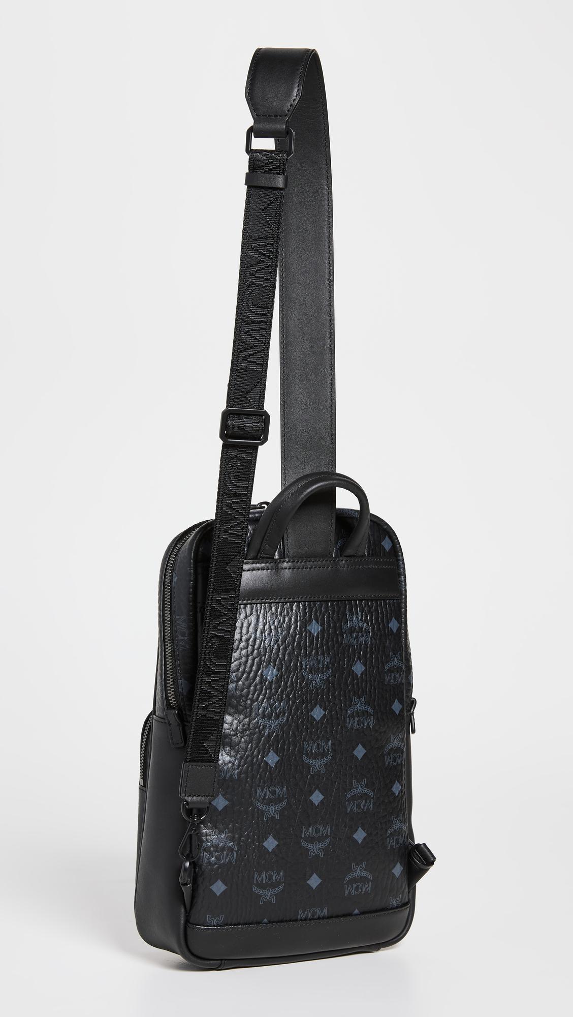 MCM Shoulder Bag With Logo in Black for Men