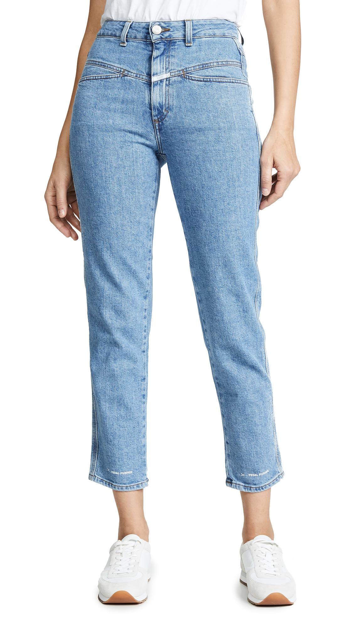 Closed Denim Pedal Pusher Jeans in Mid Blue (Blue) Lyst