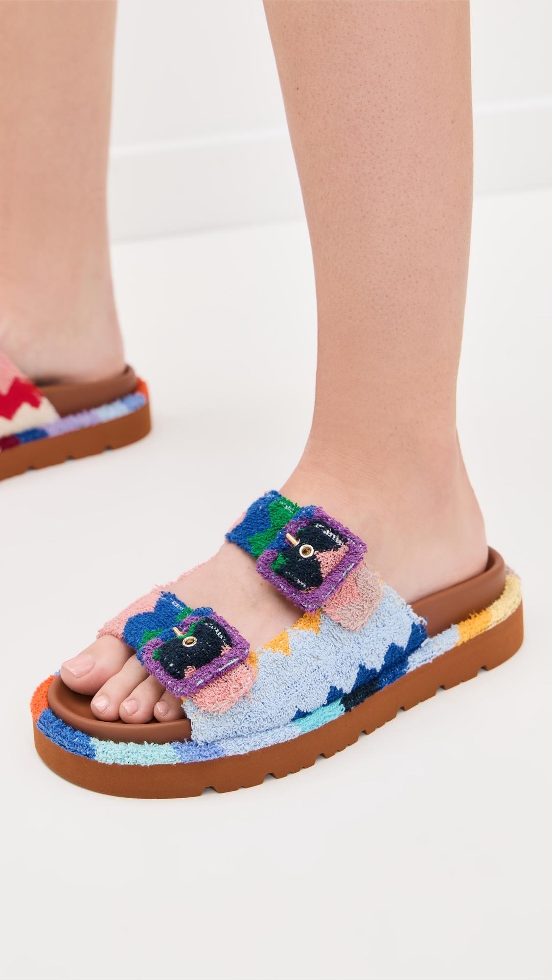 サンダル・ミュール MISSONI Women Sandals MWB009083 SEA BLUE サンダル・ミュール MISSONI Women Sandals MWB009083 SEA BLUE