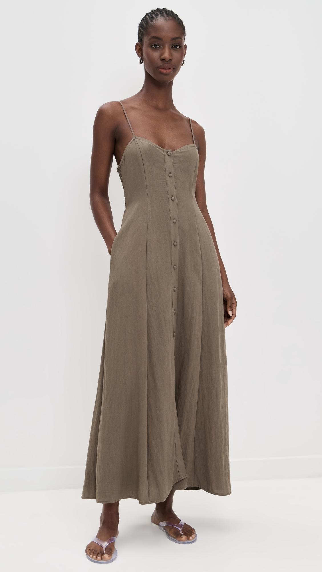 knee length dresses for ladies Z Supply Women's Balos Striped Maxi Dress – Mountain High Outfitters