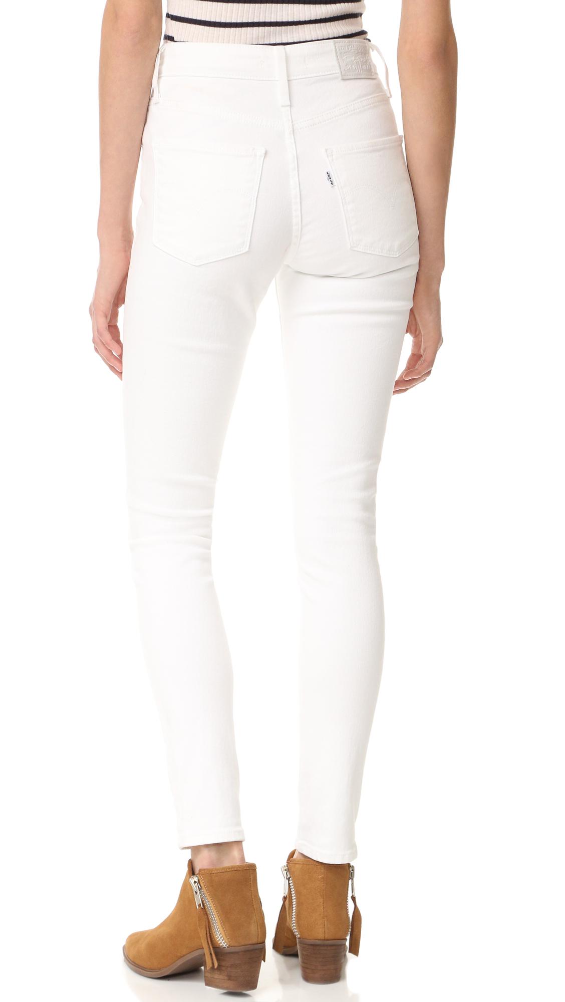 Levi's 721 white skinny jeans Clearance