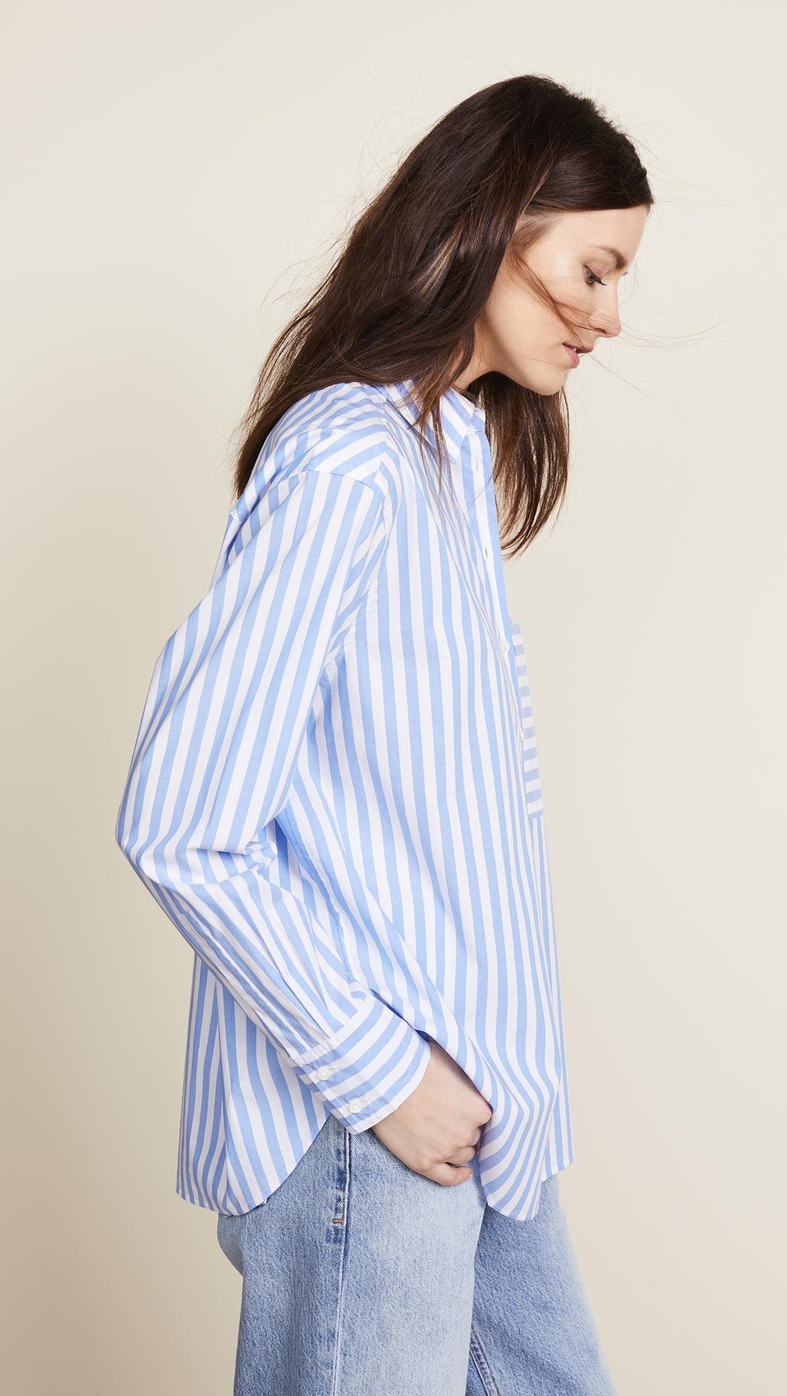 Ayr The Deep End Button Down in Blue | Lyst