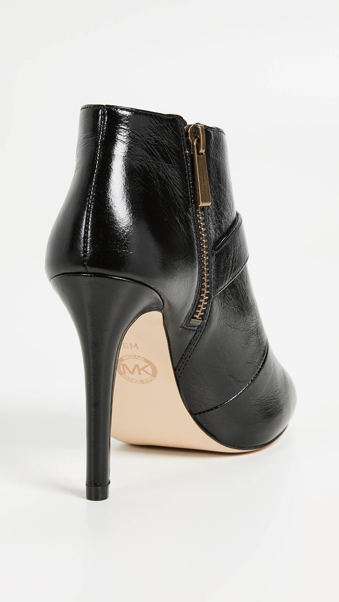 michael kors agnes open toe booties
