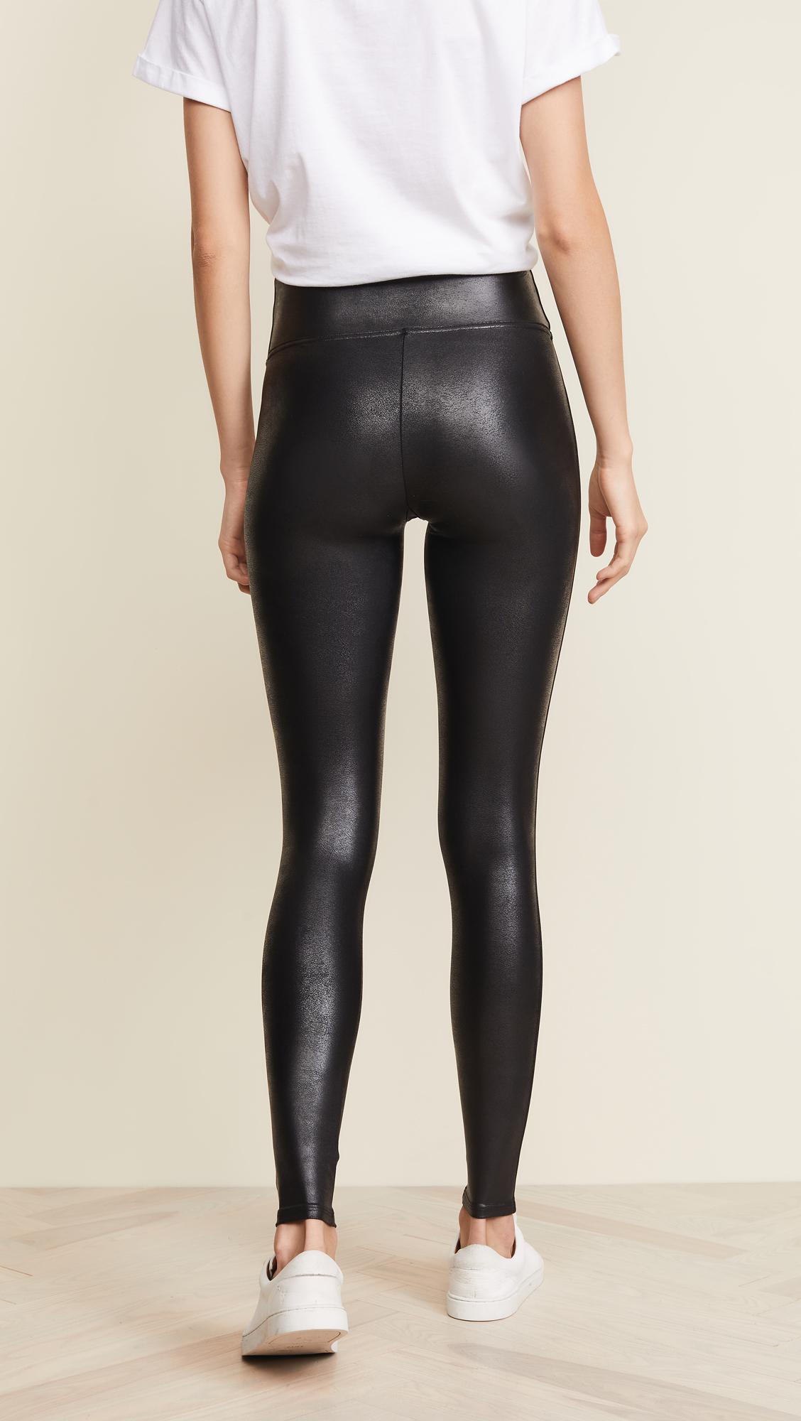 spanx women's faux leather leggings