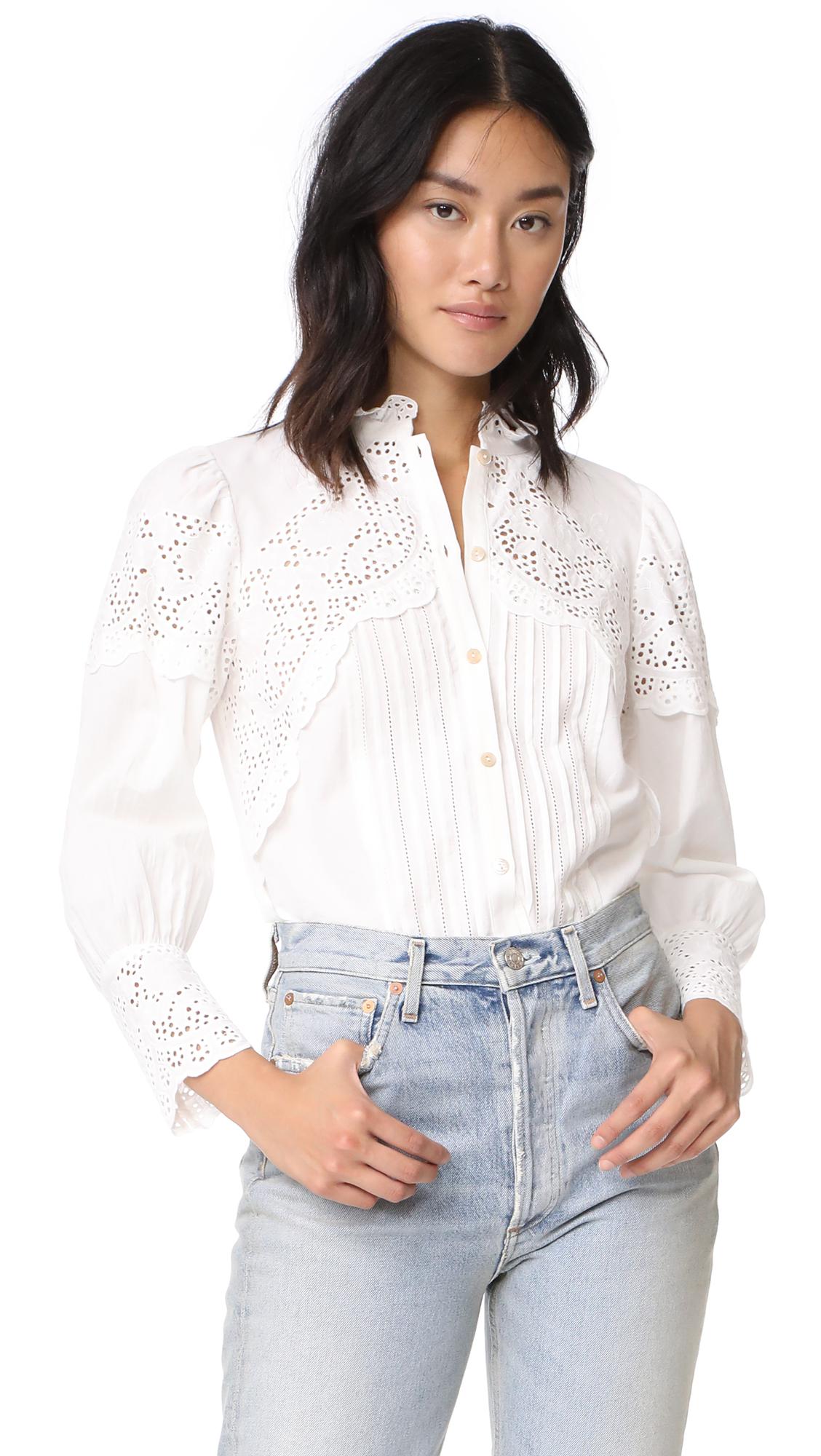 Rebecca Taylor Cotton Long Sleeve Tara 
