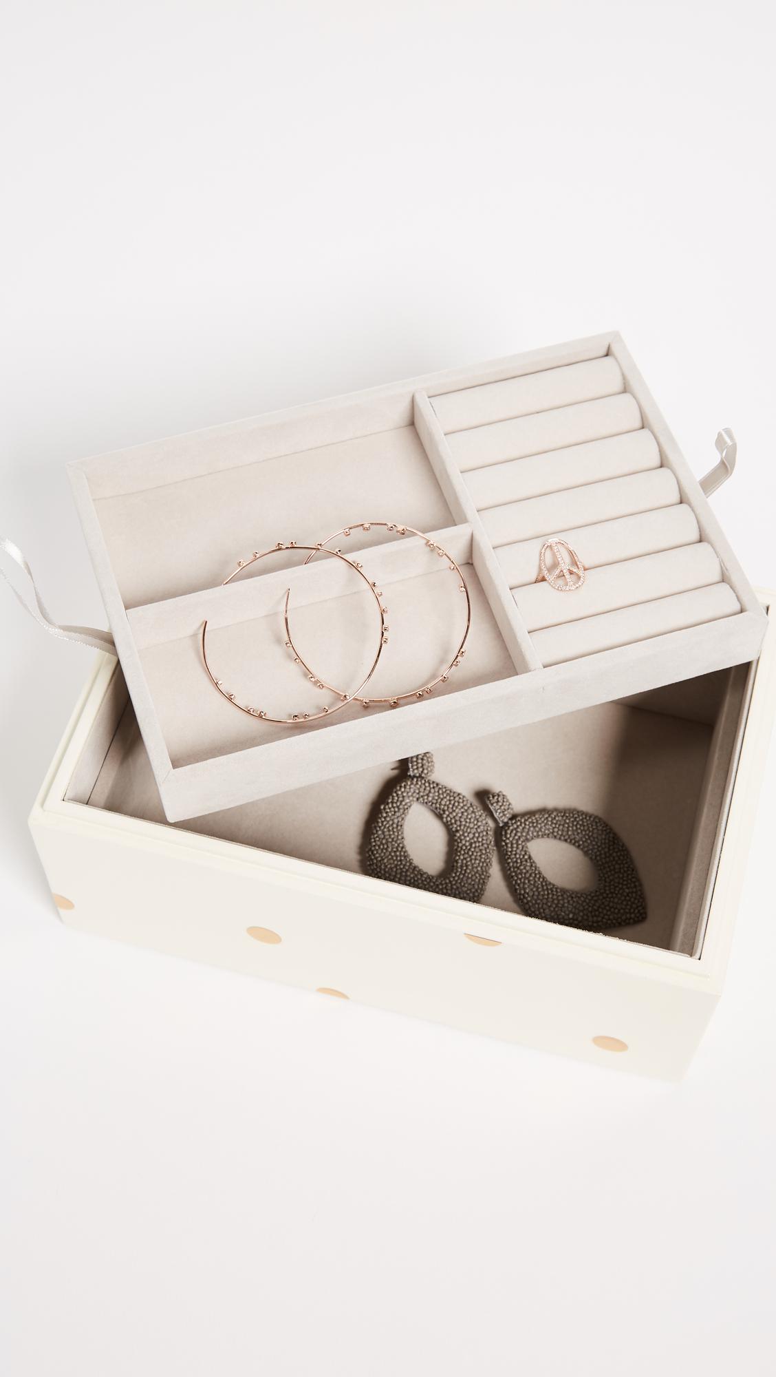 Kate Spade Felt Dots Jewelry Box Lyst