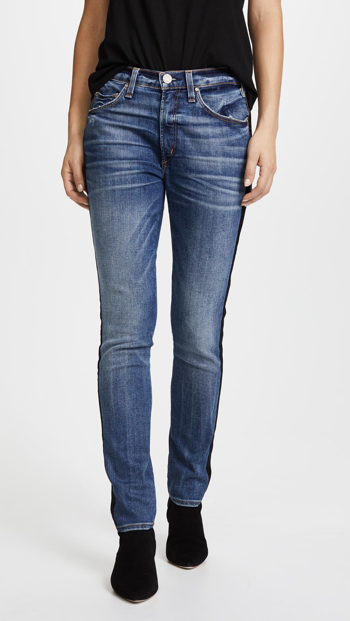 Mcguire Vintage Slim Jeans With Tuxedo Stripe in Blue | Lyst