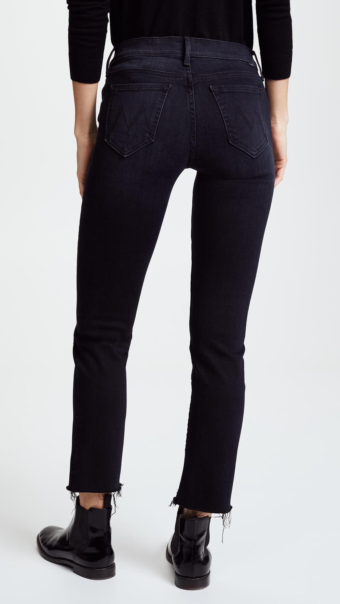 Mother Denim The Rascal Ankle Snippet Jeans in Black - Save 20% - Lyst