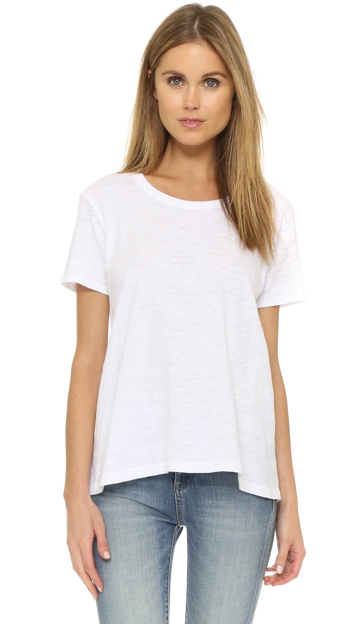 Wilt Cotton Baby Tee in White - Lyst