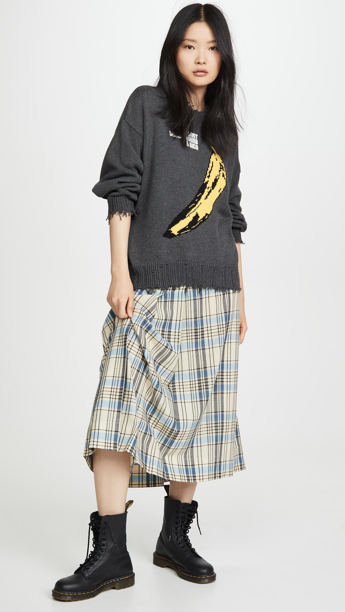R13 Velvet Underground Oversized Sweater in Gray | Lyst