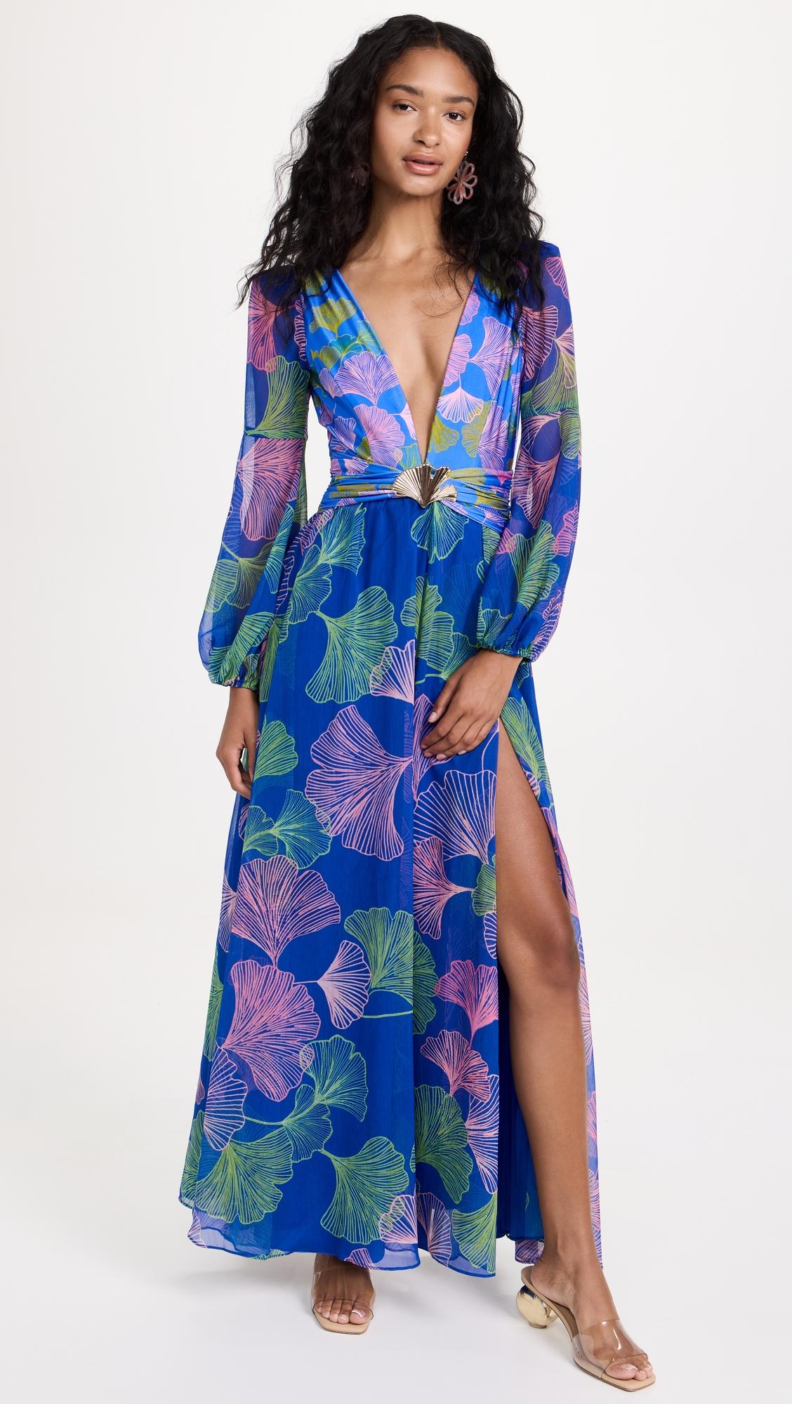 patbo plunge netted beach dress Patbo Seaweed Plunge Beach Cover Up Maxi Dress