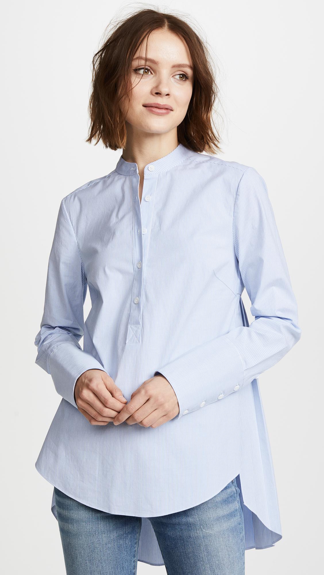 Lyst - Veronica Beard Greer Shirt in Blue