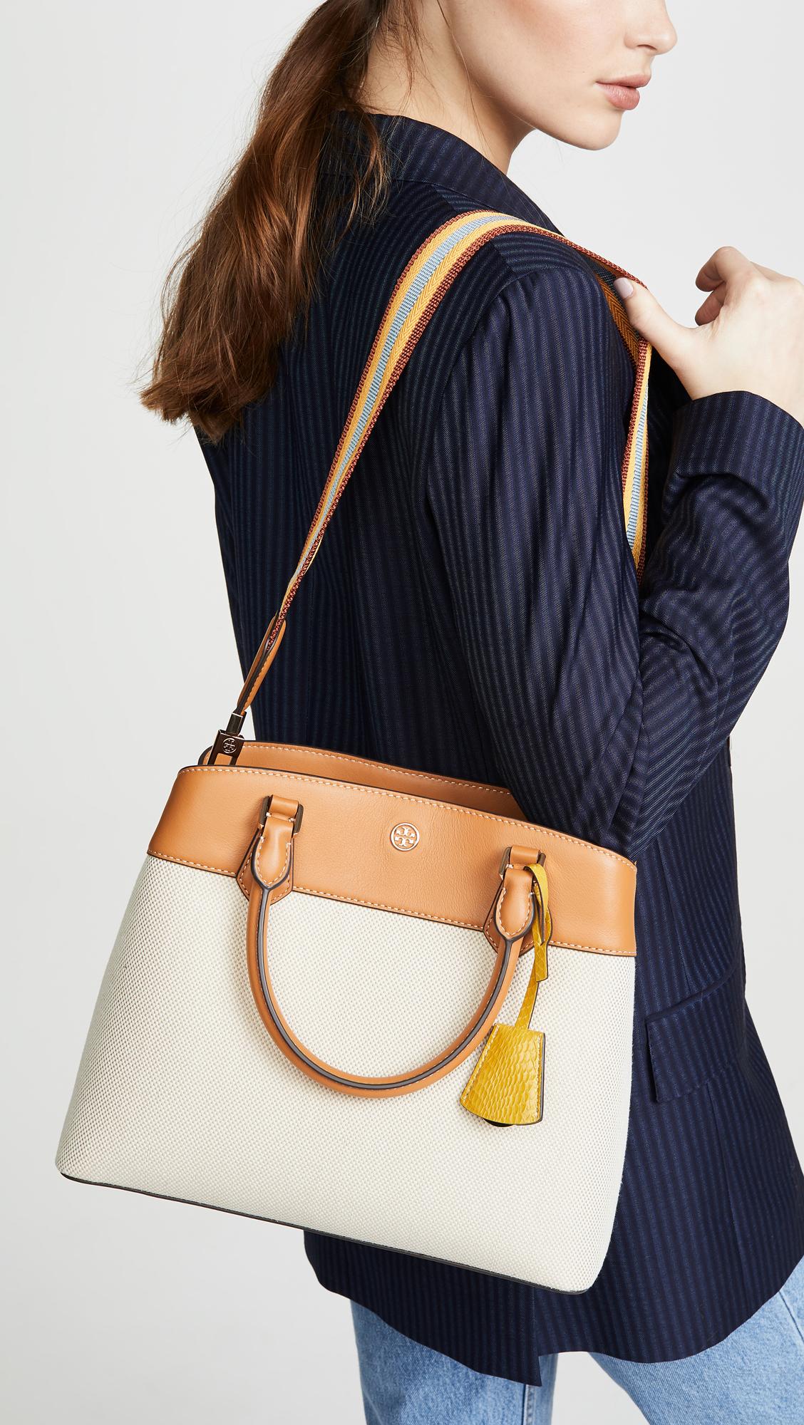 tory burch robinson canvas