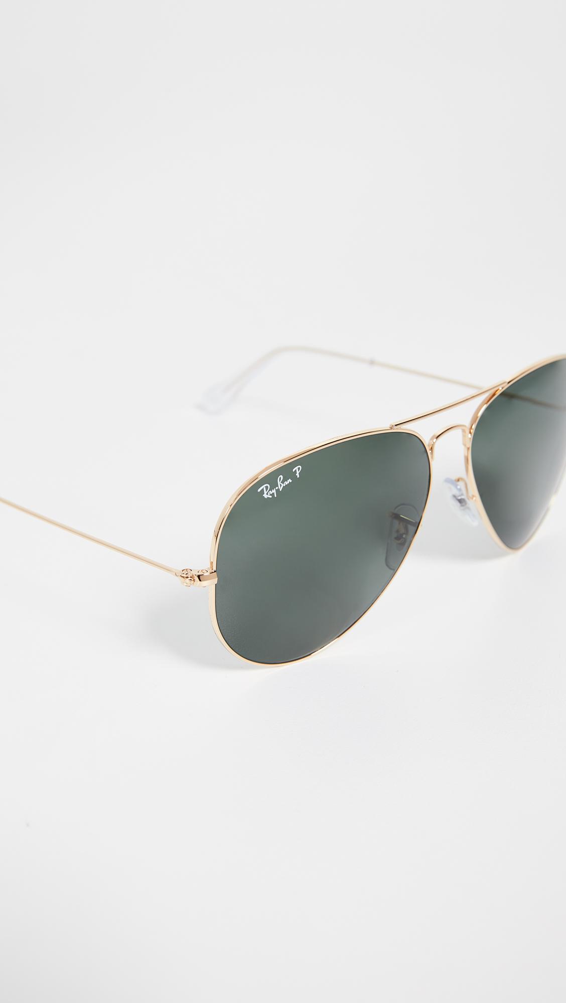 Ray Ban Rb3025 Oversized Classic Aviator Polarized Sunglasses Lyst Ray Ban Rb3025 Oversized Classic Aviator Polarized Sunglasses Lyst