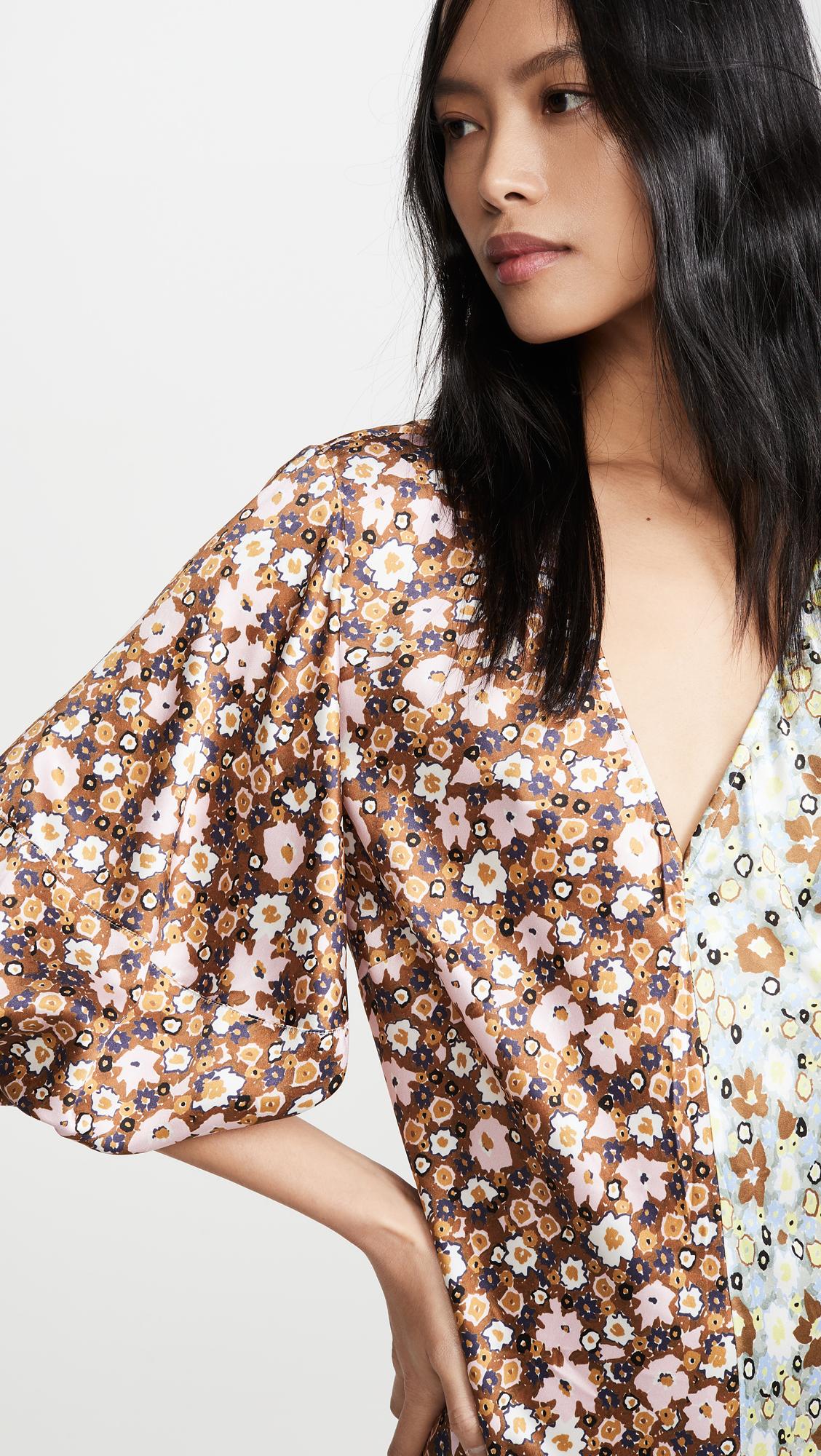 lee mathews zoe puff sleeve dress