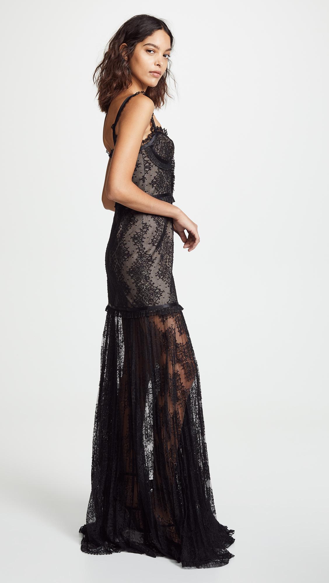 alexis kieran lace bustier cocktail dress