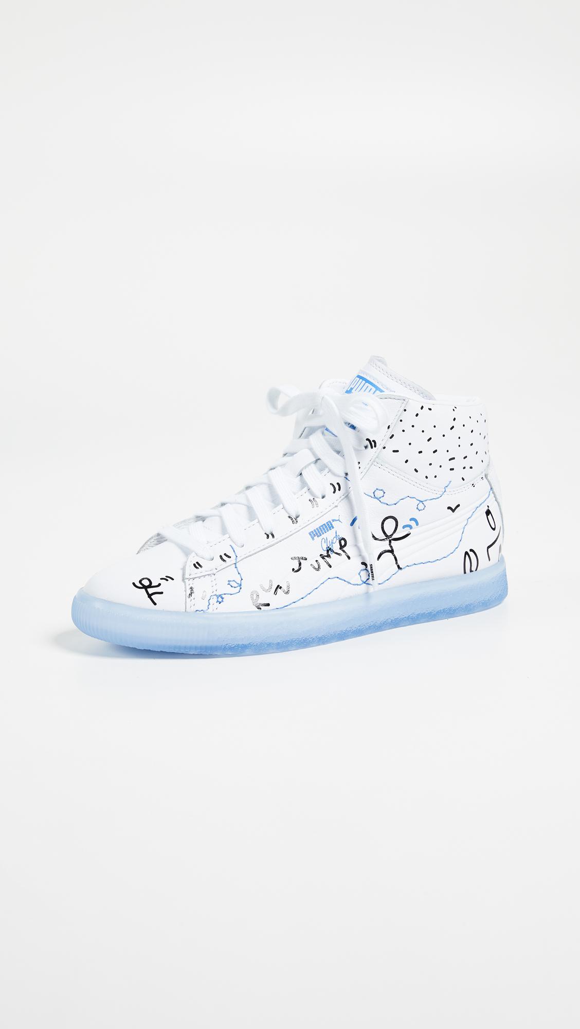 puma x shantell martin clyde mid sneakers