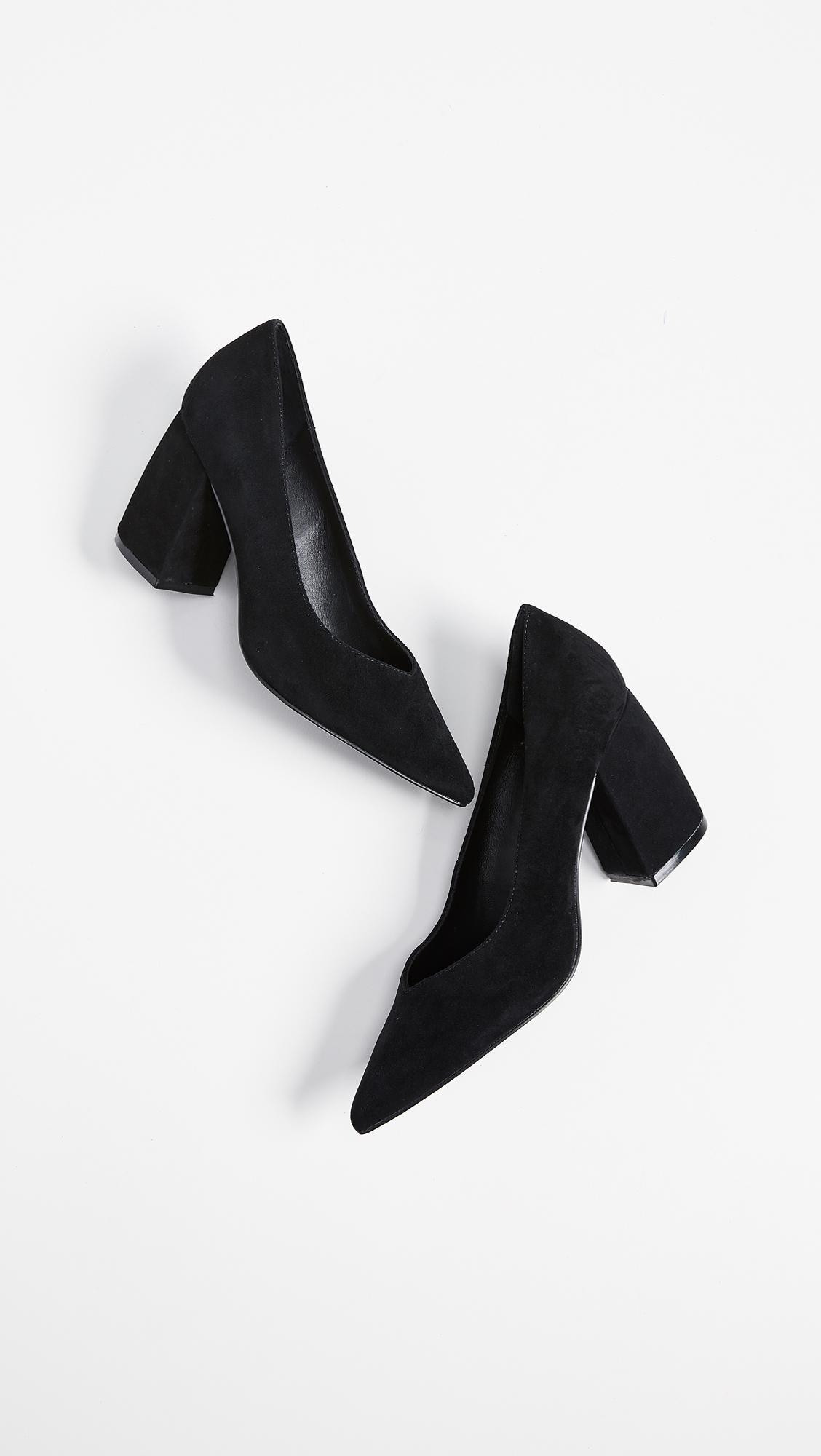 steven pamina block heel pumps